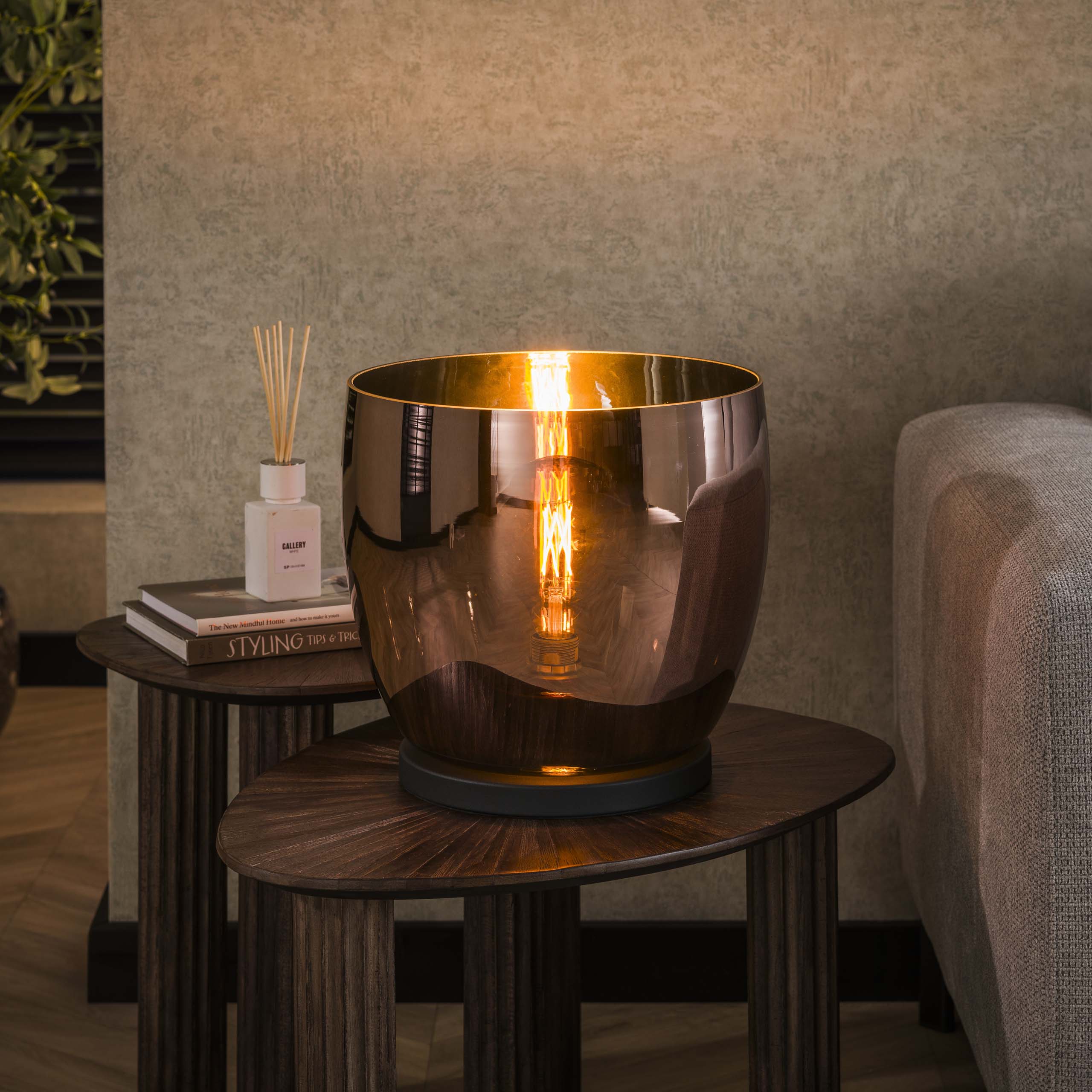Lampada da terra UP XL a 1 luce in vetro ramato
