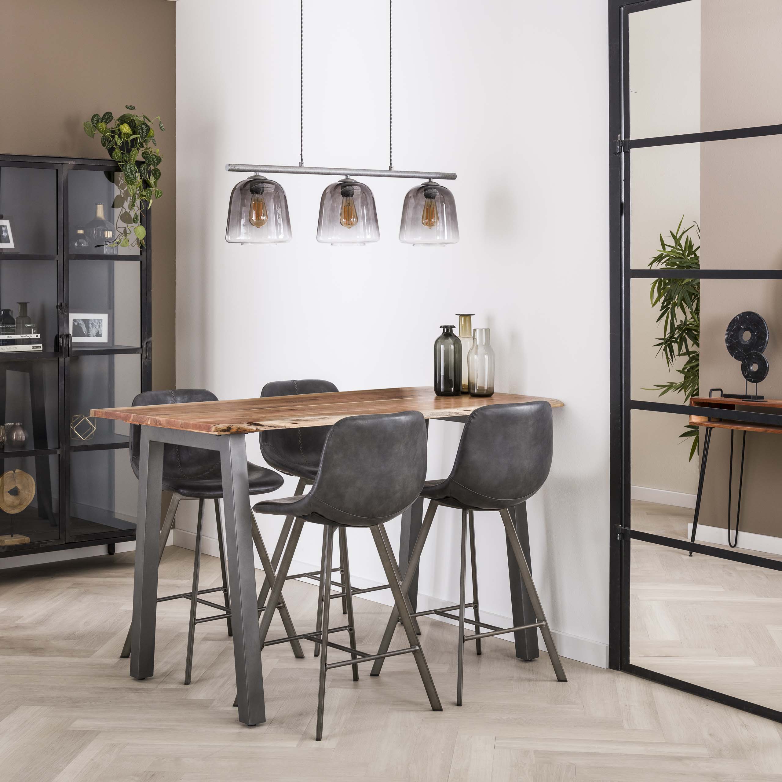 Tavolo da bar 147 bordo 25 mm / Acacia massiccia naturale