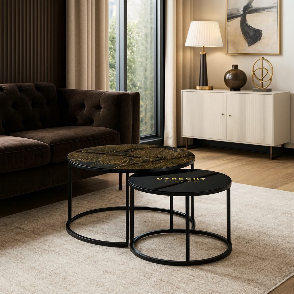 Tavolino Nero - Utrecht Oro
