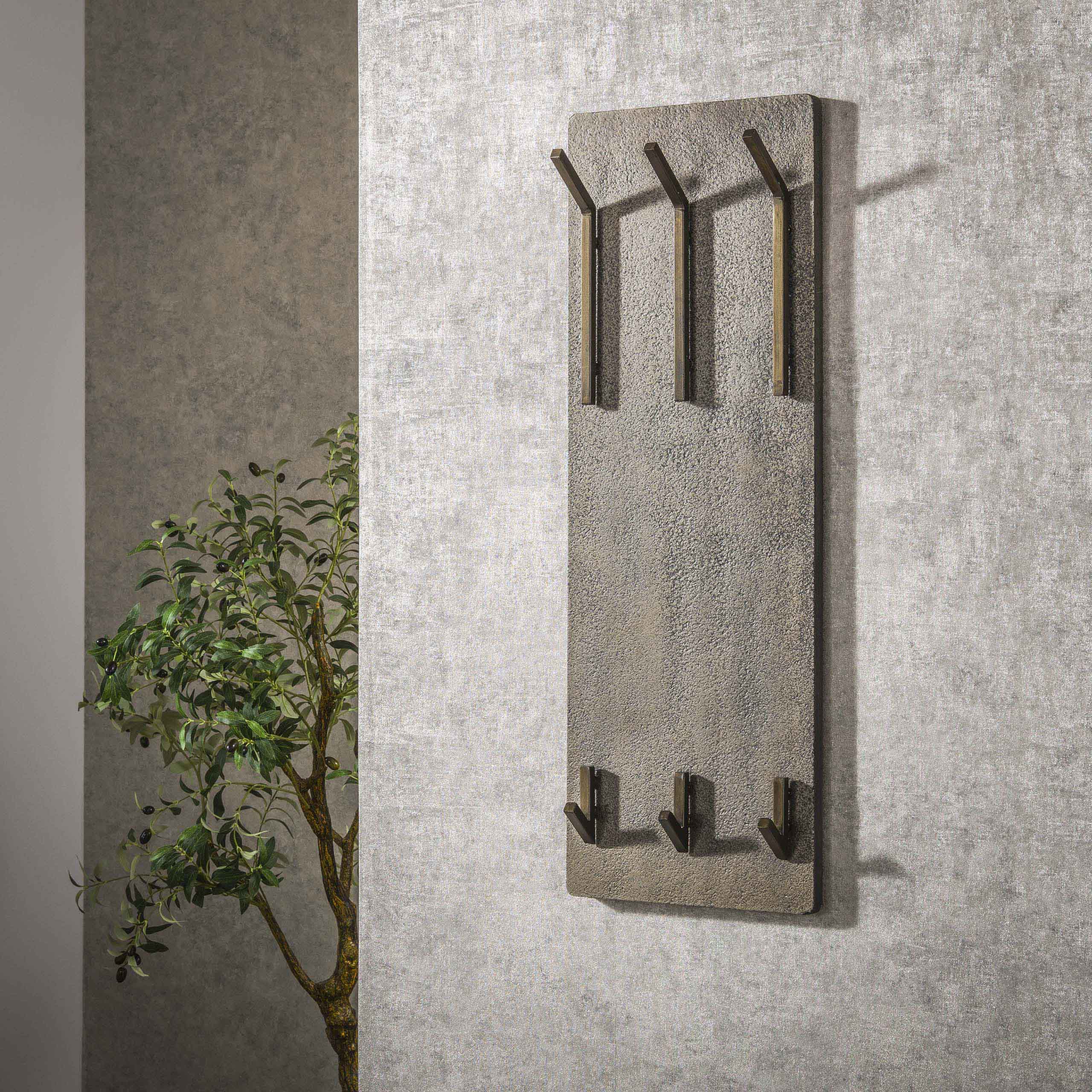 Appendiabiti Ferro 2x3 ganci alti / Bronzo anticato