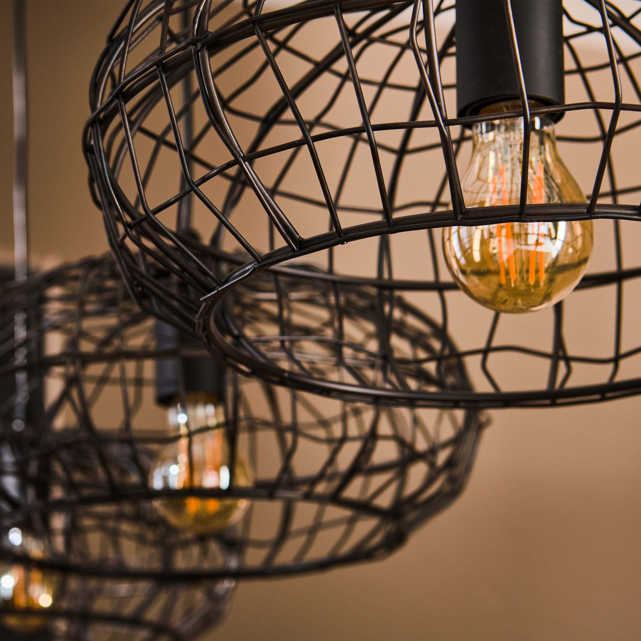 Lampada a sospensione 4L connect XL / Marrone nero