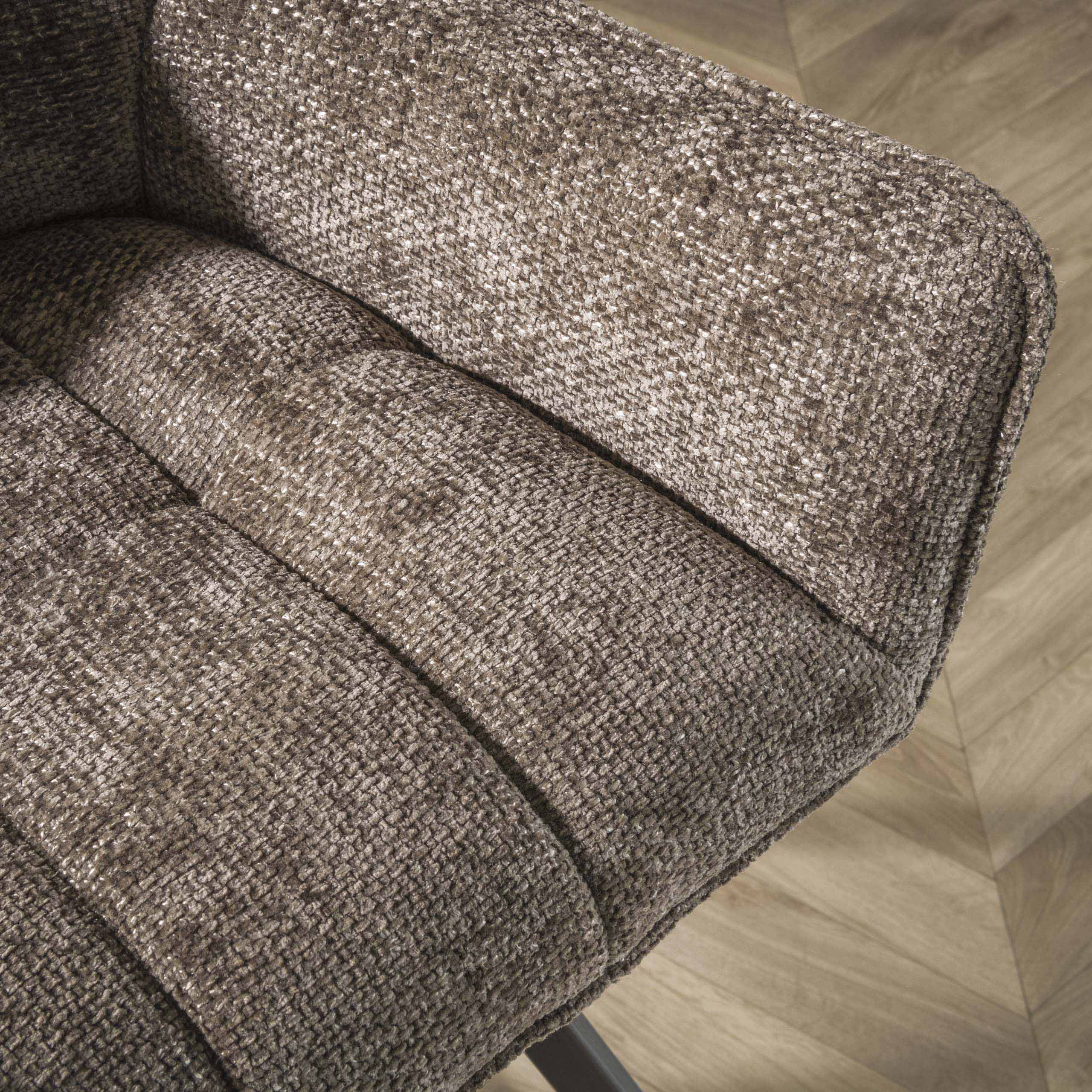 Poltrona Lounge girevole - set di 2 - Hoven tortora
