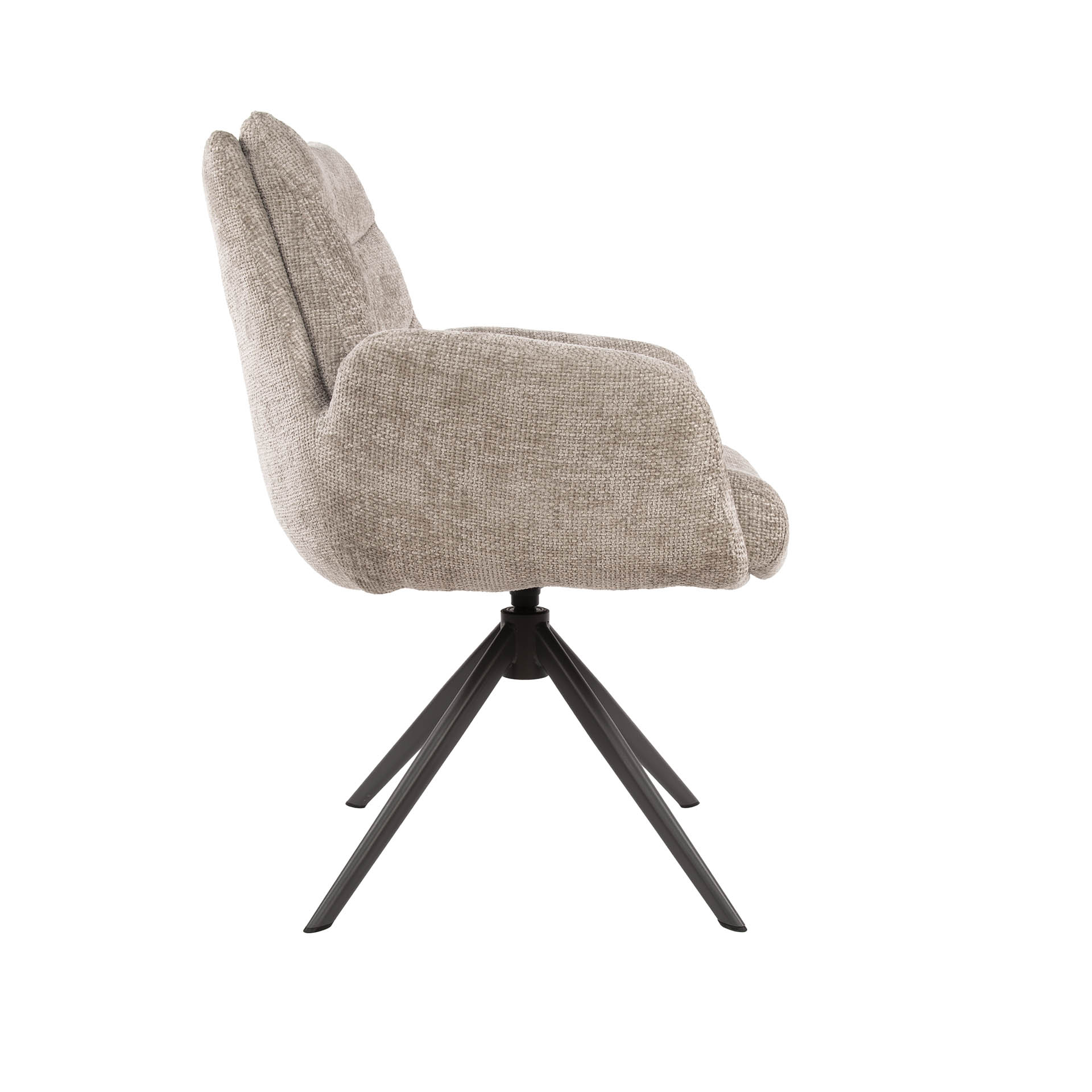 Armchair Lounge swivel - set of 2 - Hoven sand