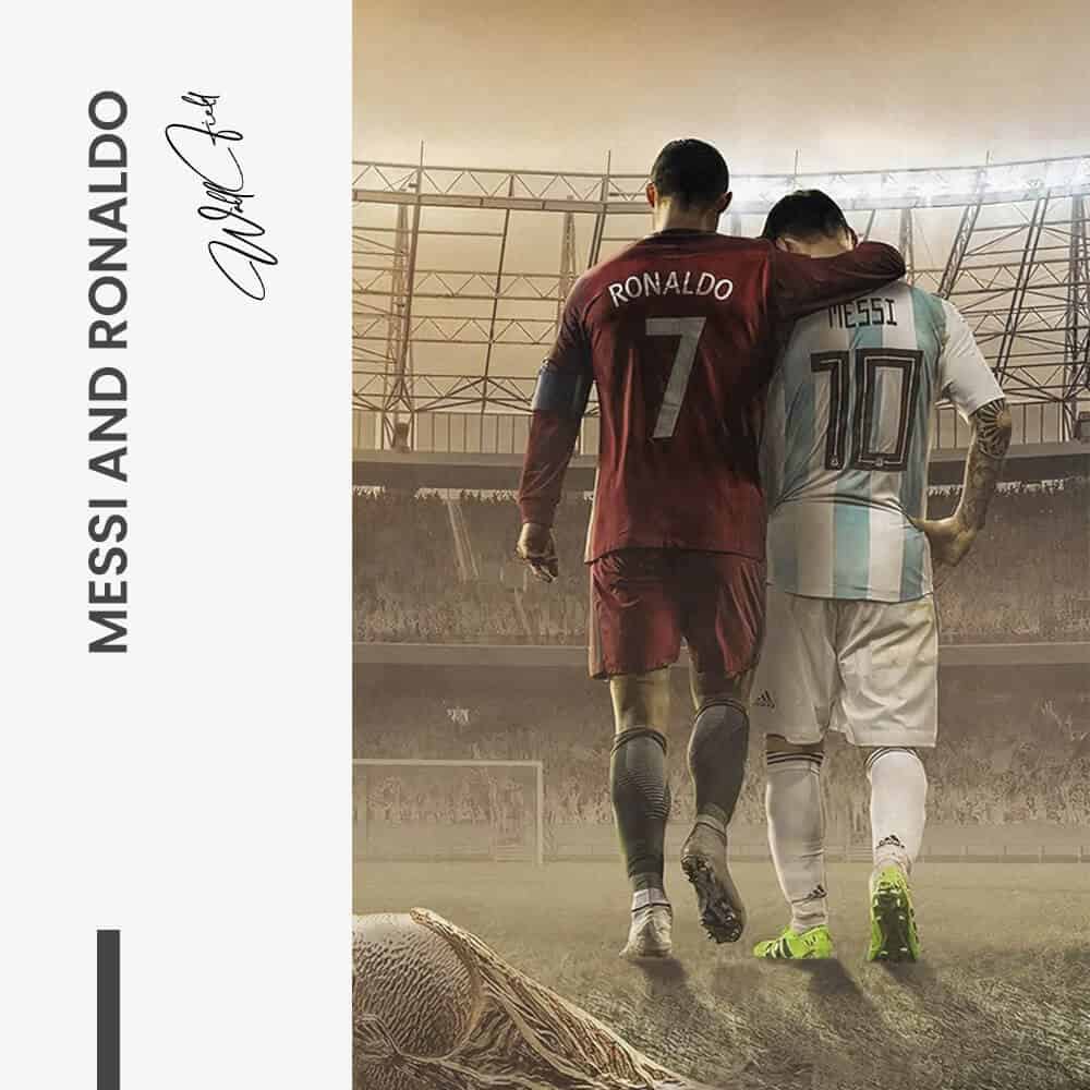 Messi and Ronaldo - Vetro