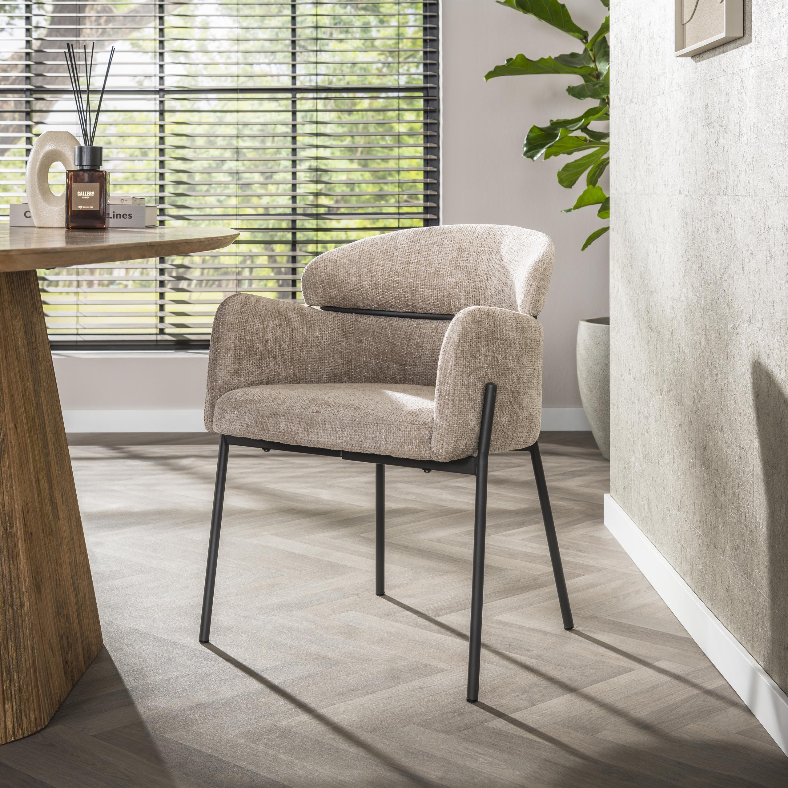 Poltrona Curva - set di 2 - Hoven sabbia