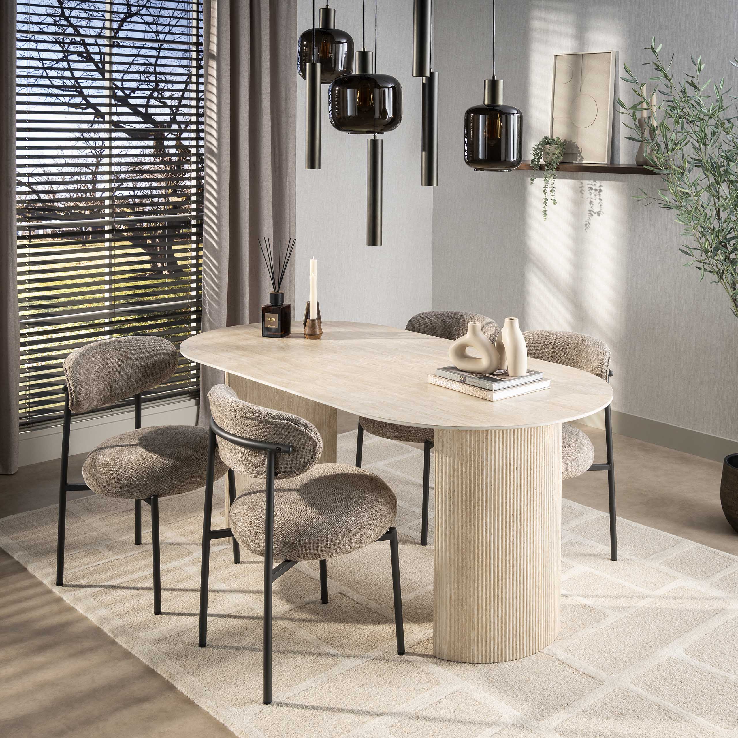 Chair Round - packed per 2 - Cargo sand
