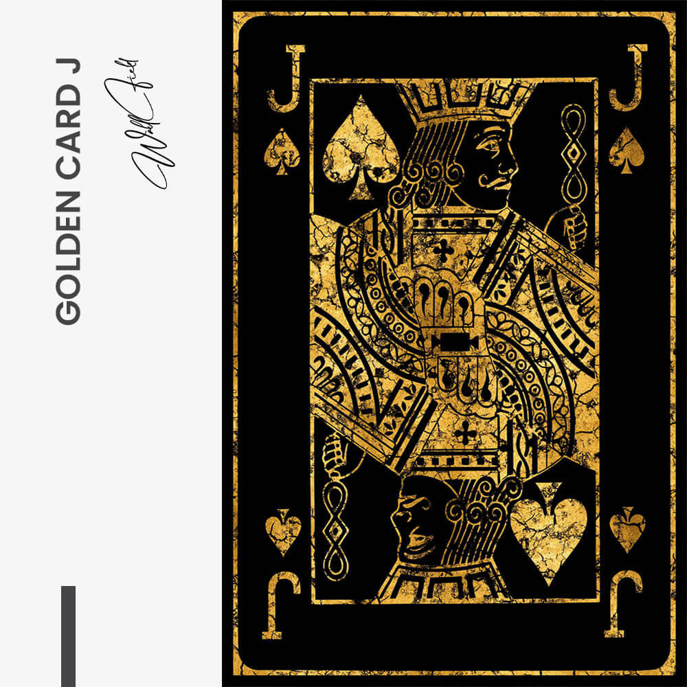 Golden Card J – Glass