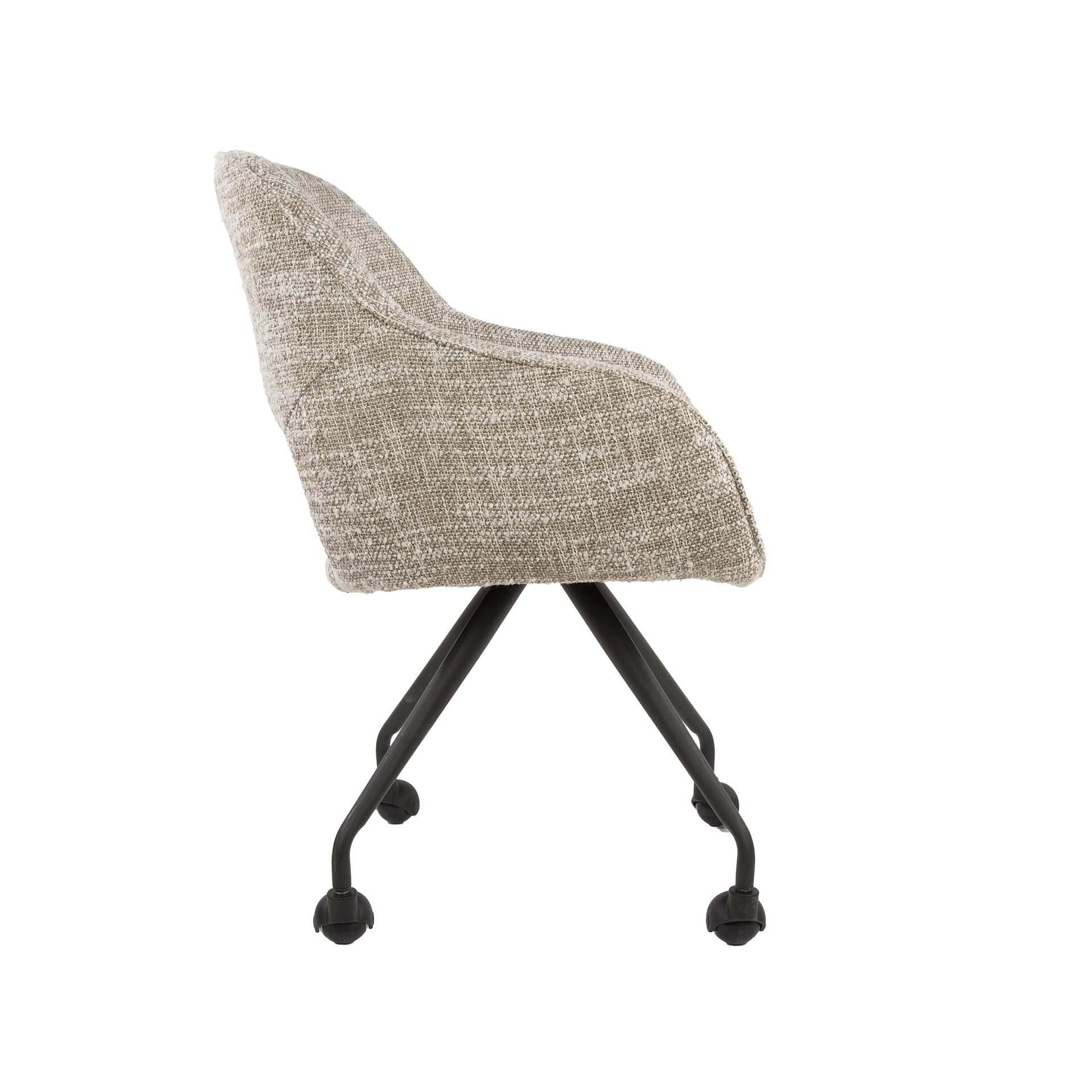 Armchair spring wheels VPE2 / Eagle off-white