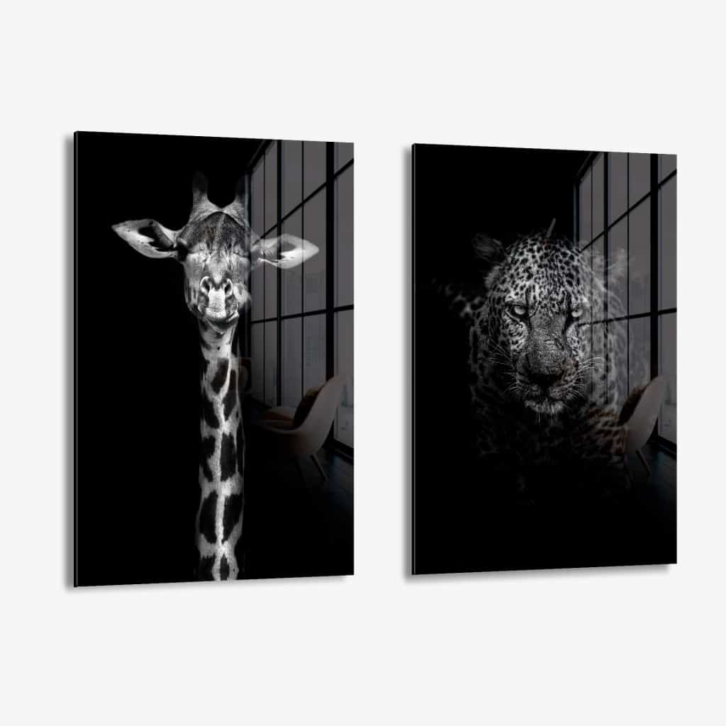 Bundle: "Black Animals" (2x) – Glass