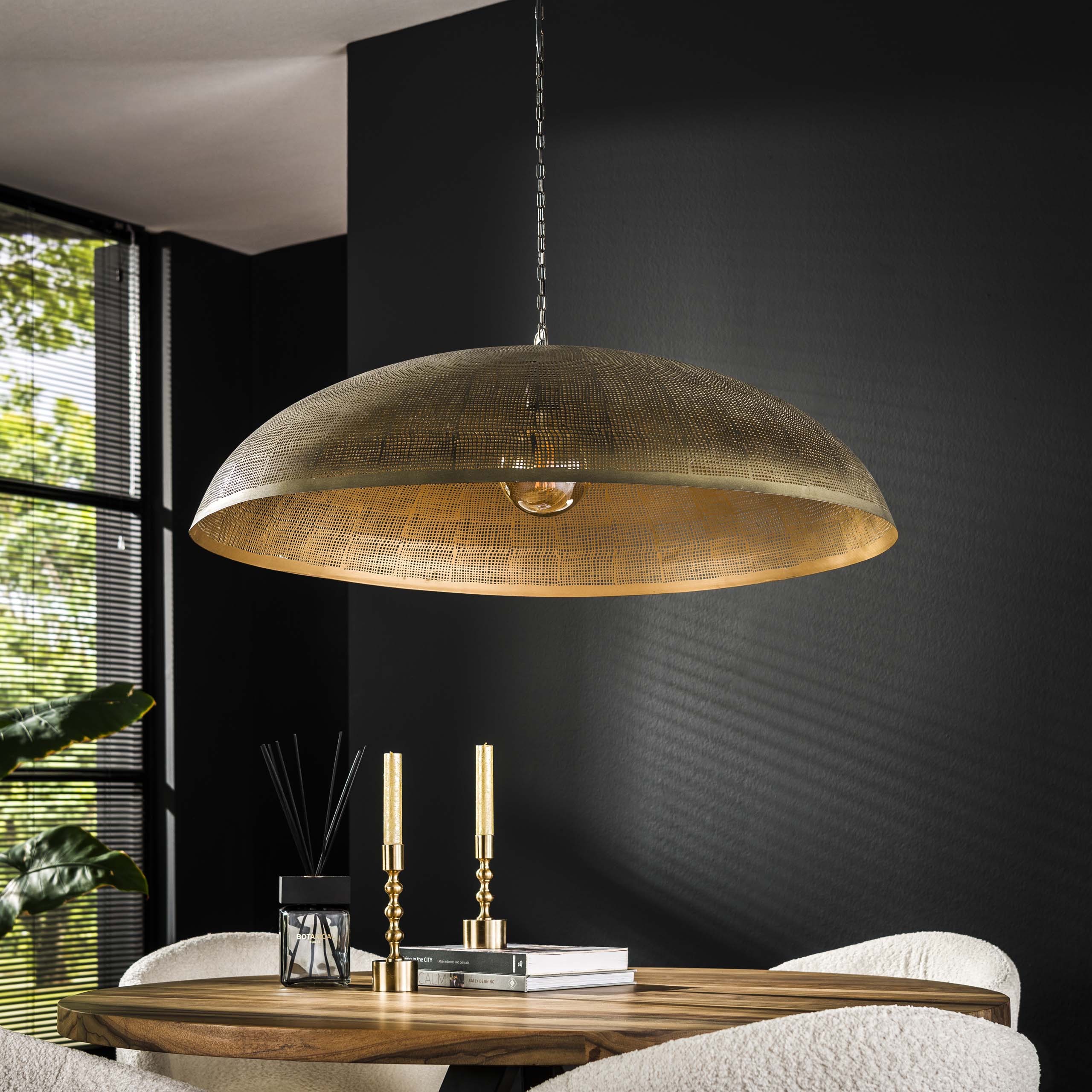 Lampada a sospensione Ø90 cosmica / Bronzo antico
