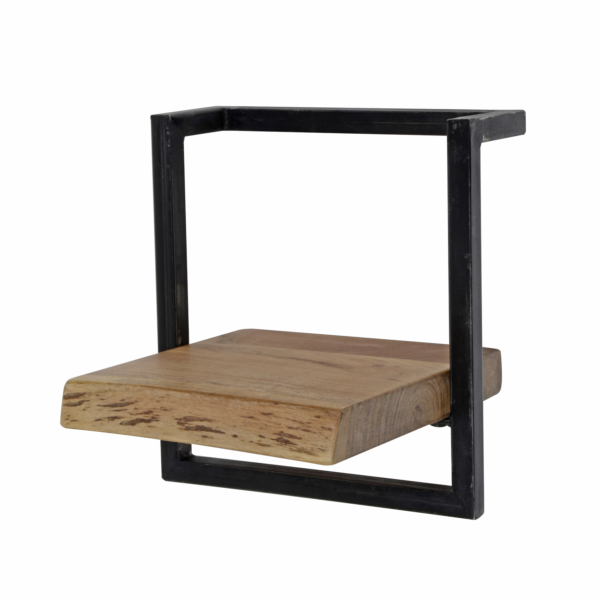 Wall shelf Edge Frame 30 cm - Solid acacia