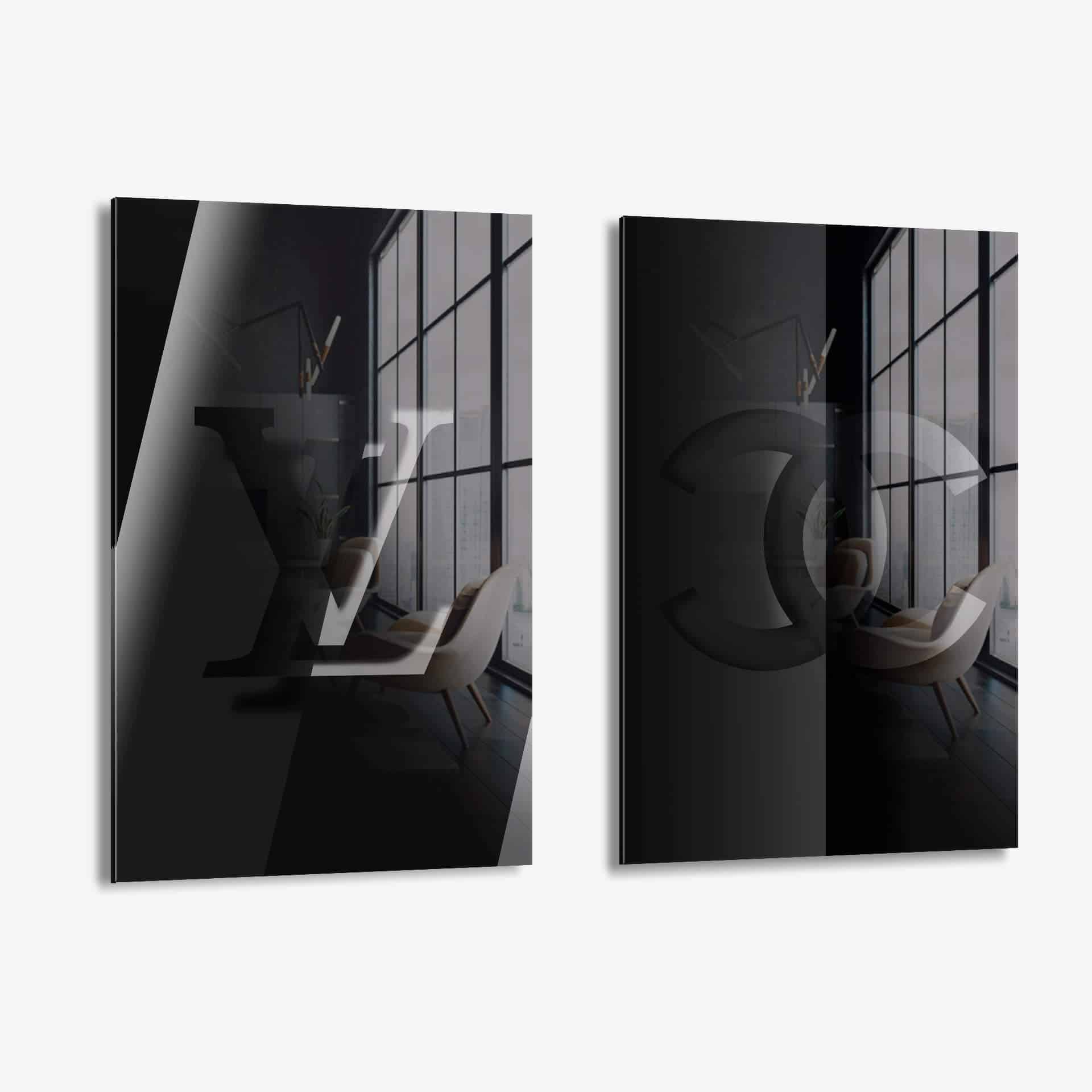 Bundel: Black Papercut (2x) - Glass