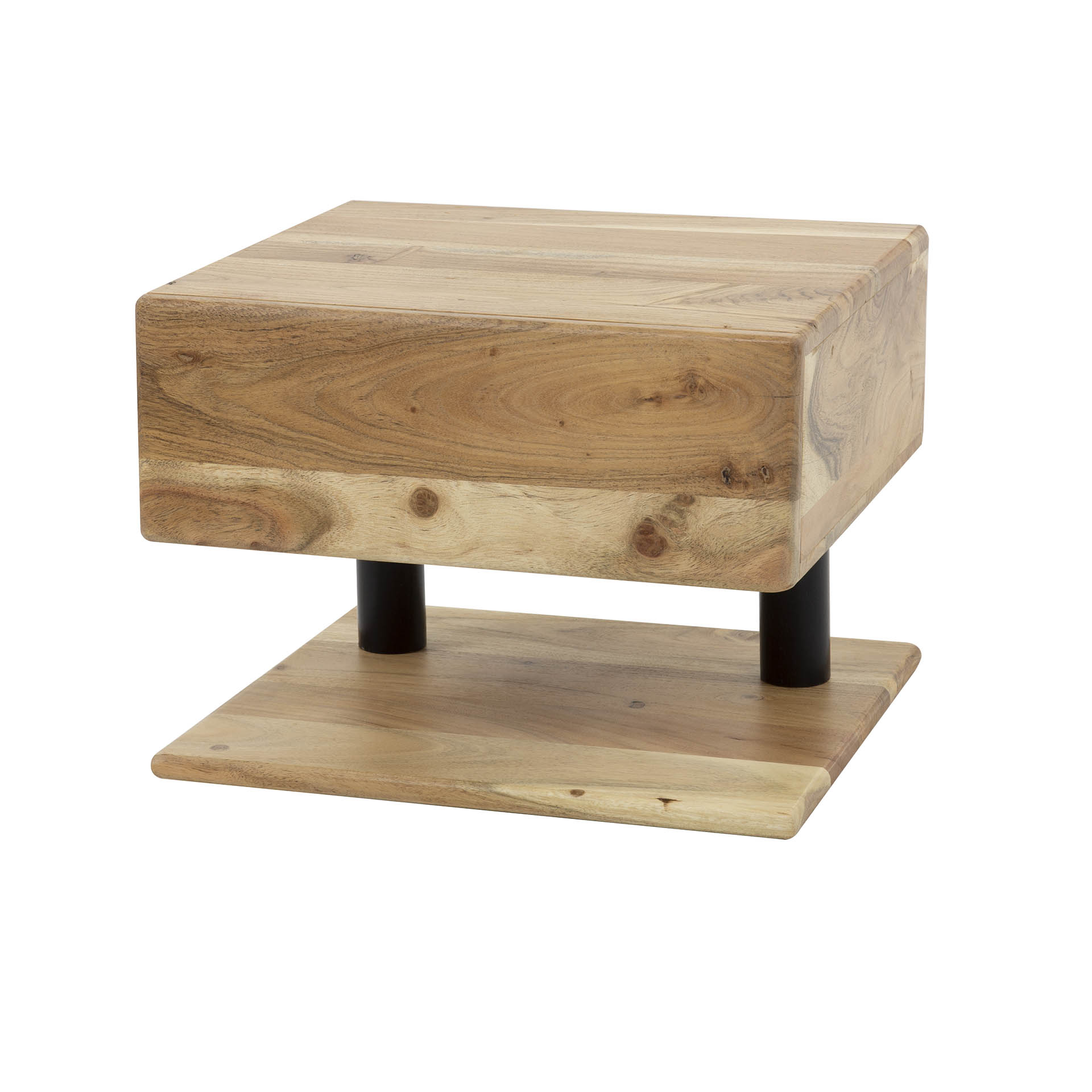 Bedside table 1L shelve / Solid acacia natural