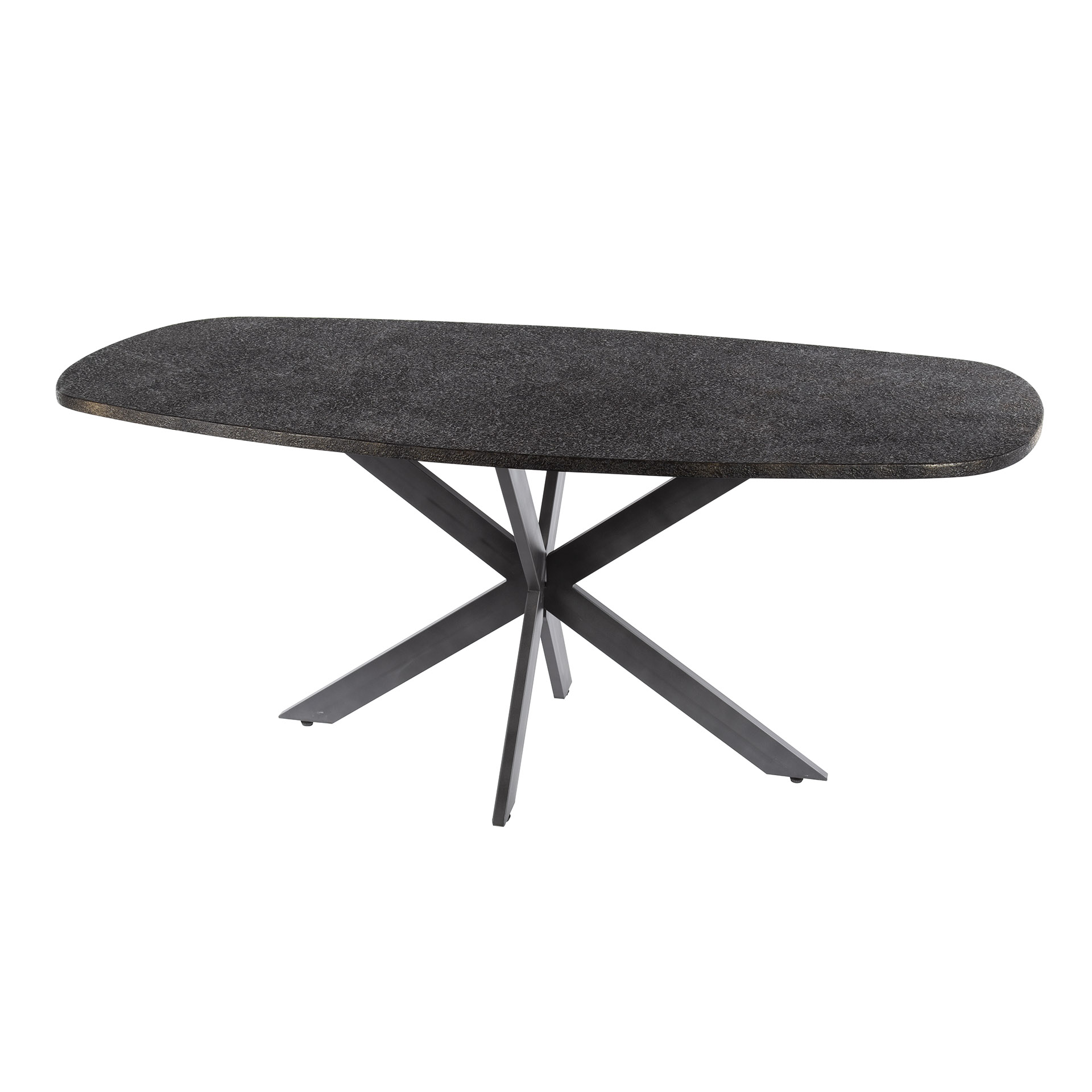 Dining table Metallic Danish oval 215 cm - Gray