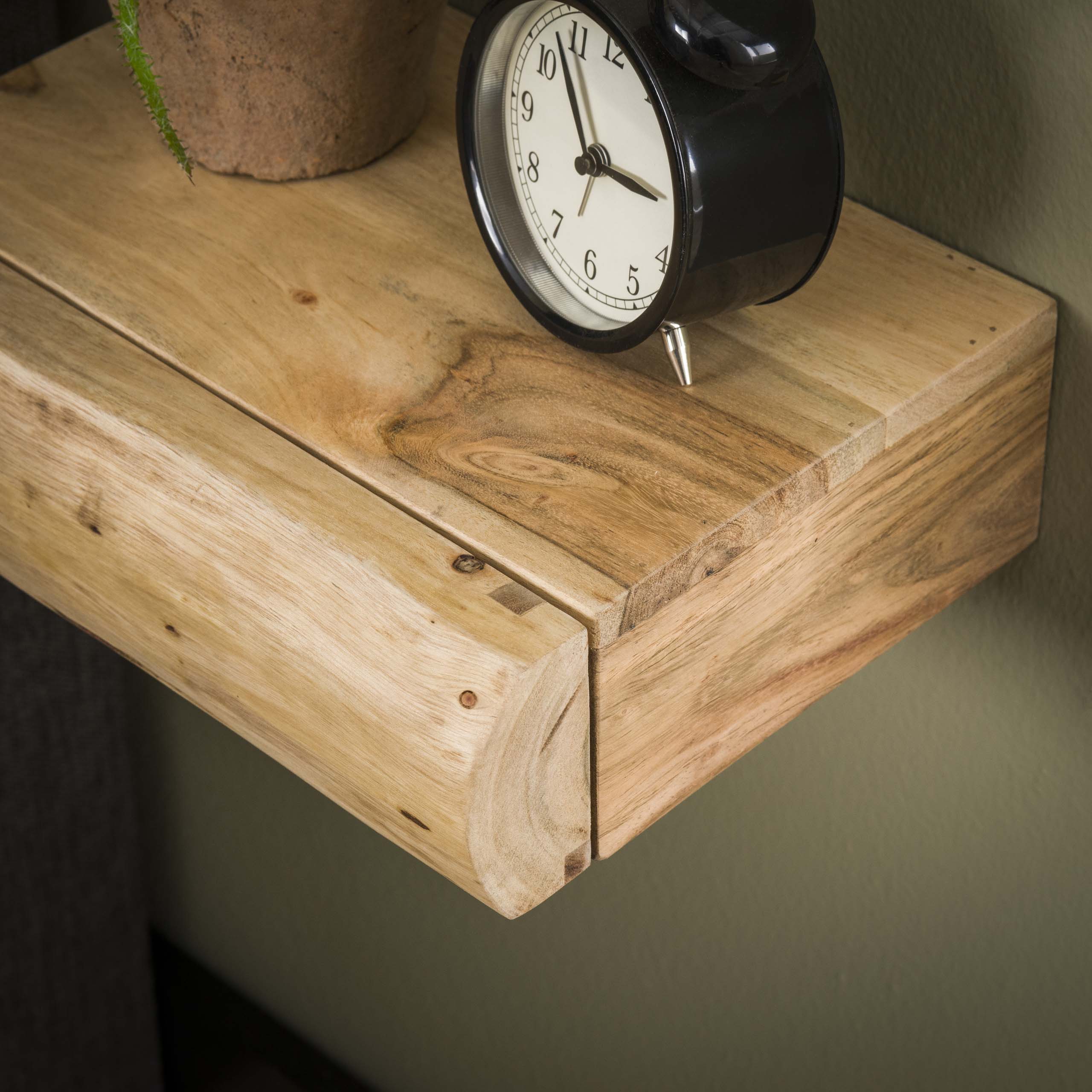 Bedside table Tree XS 1 drawer - set of 2 - Solid acacia