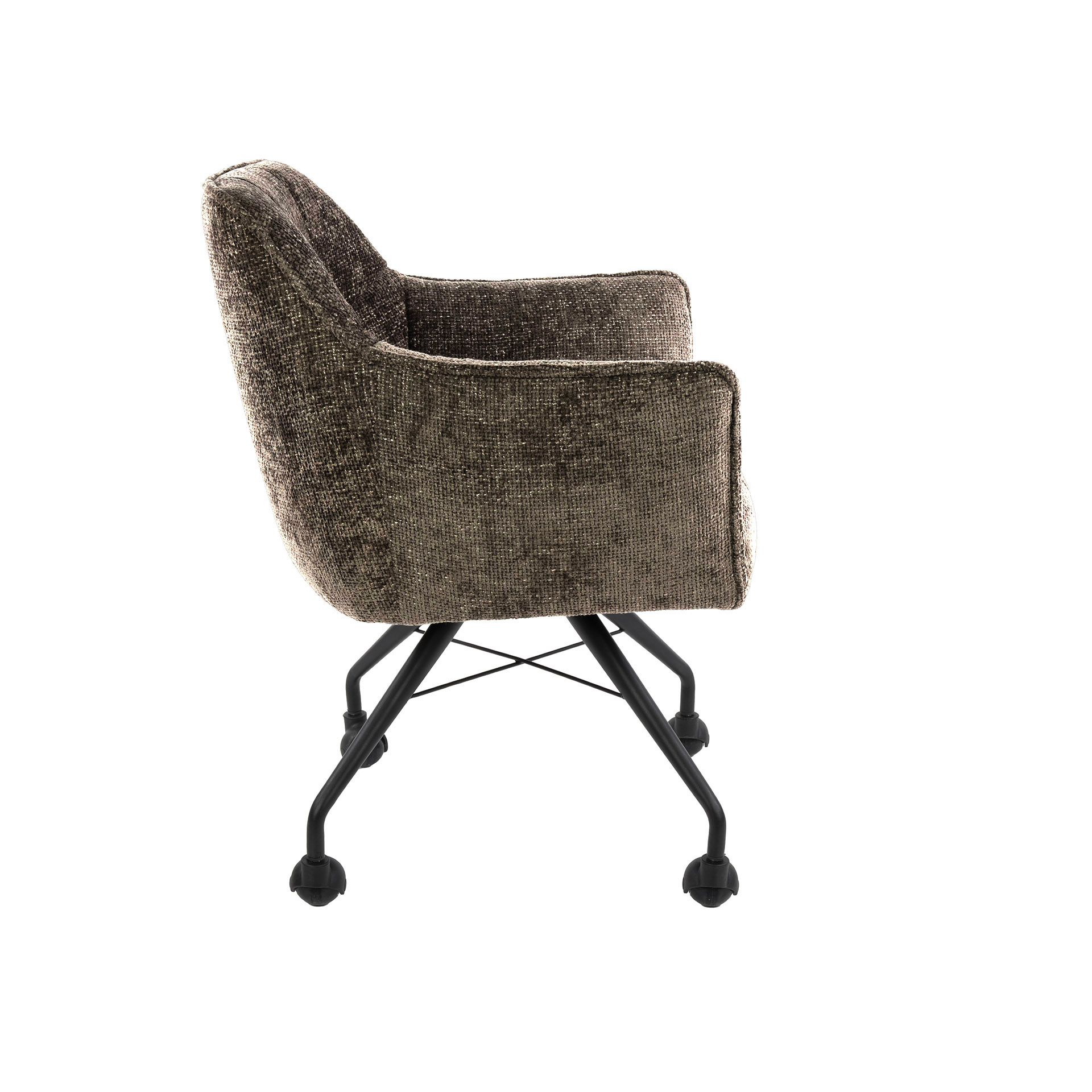 Poltrona con ruote Raster - confezione da 2 - Hoven tortora