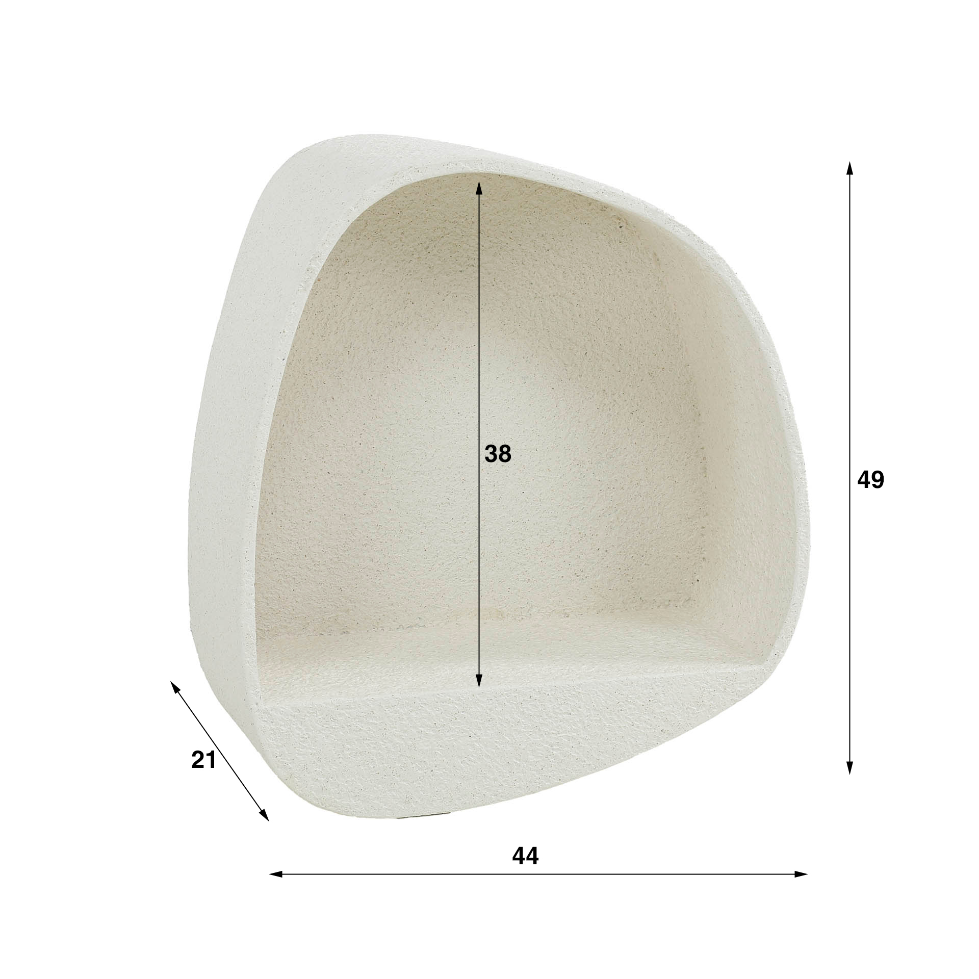 Mensola a muro in pietra larga / Marmo composito