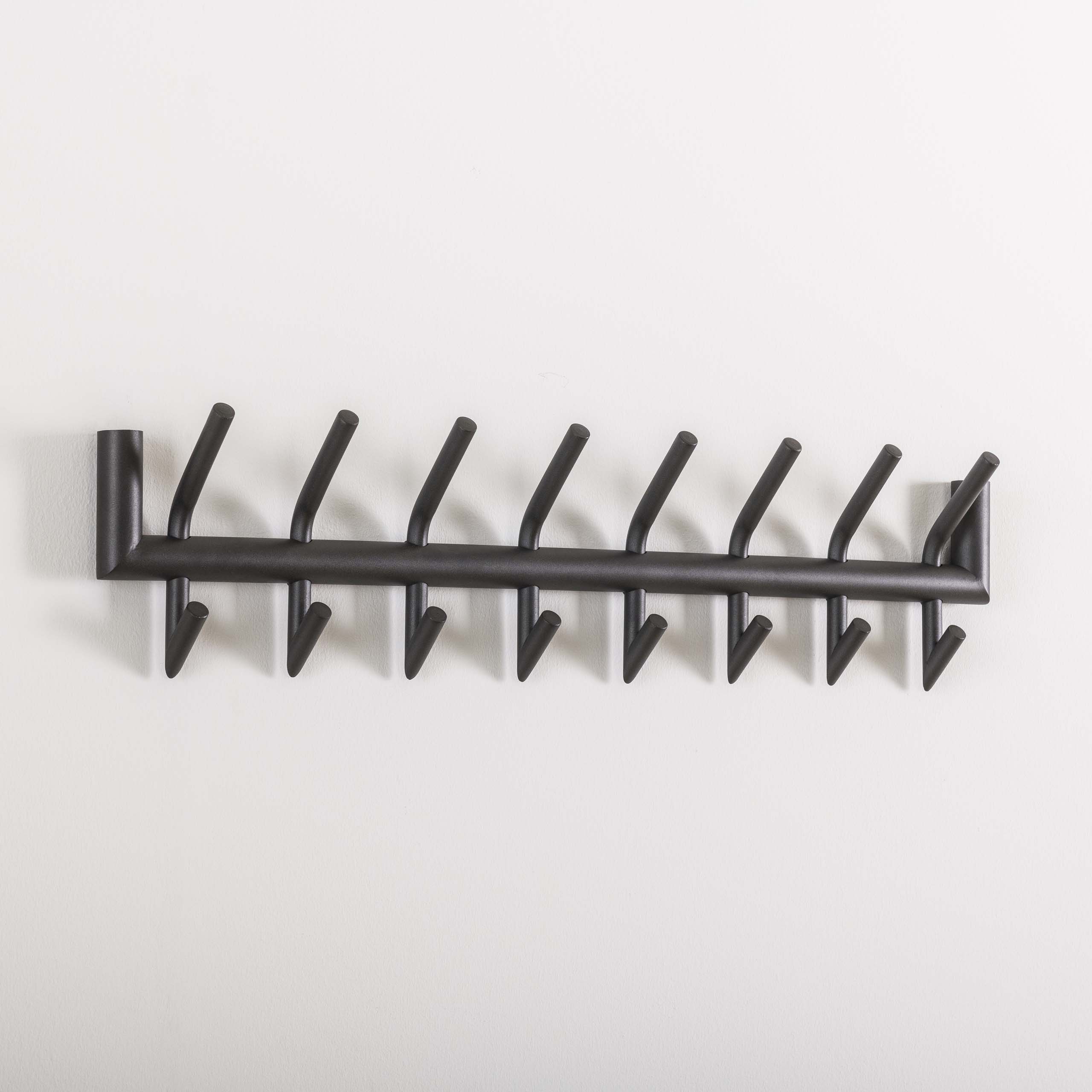 Armadio doccia tonda ad angolo 2x8 / Grigio scuro opaco