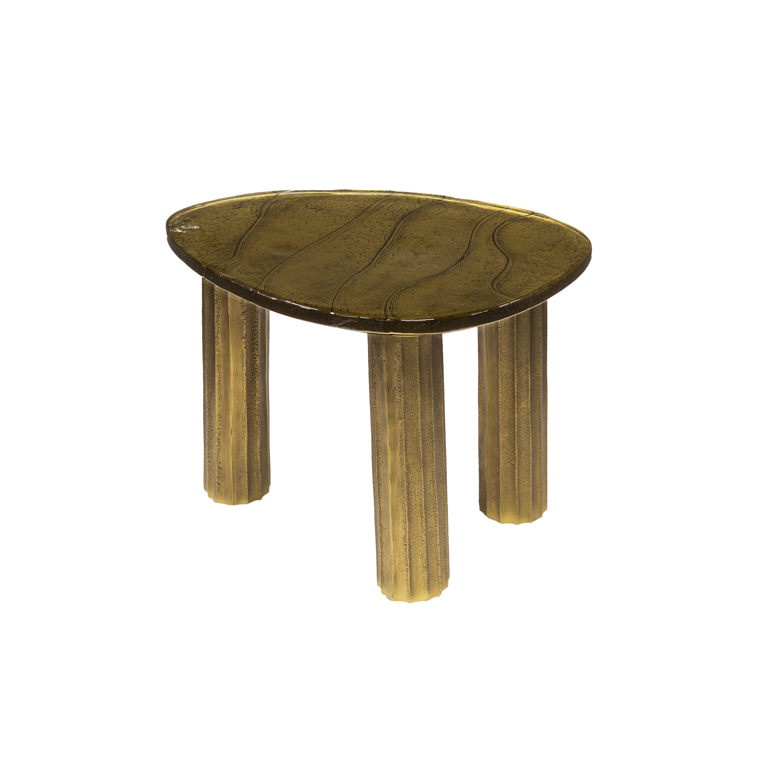 Coffee table Eclipse S - Antique gold