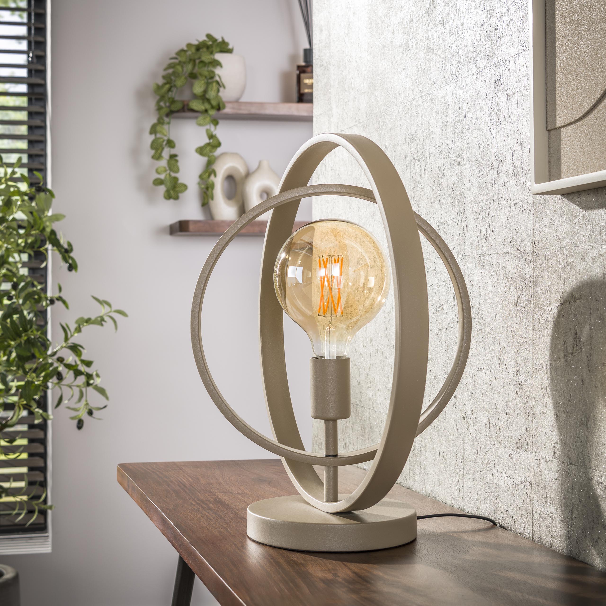 Lampada da tavolo Turn Around 1 luce - beige