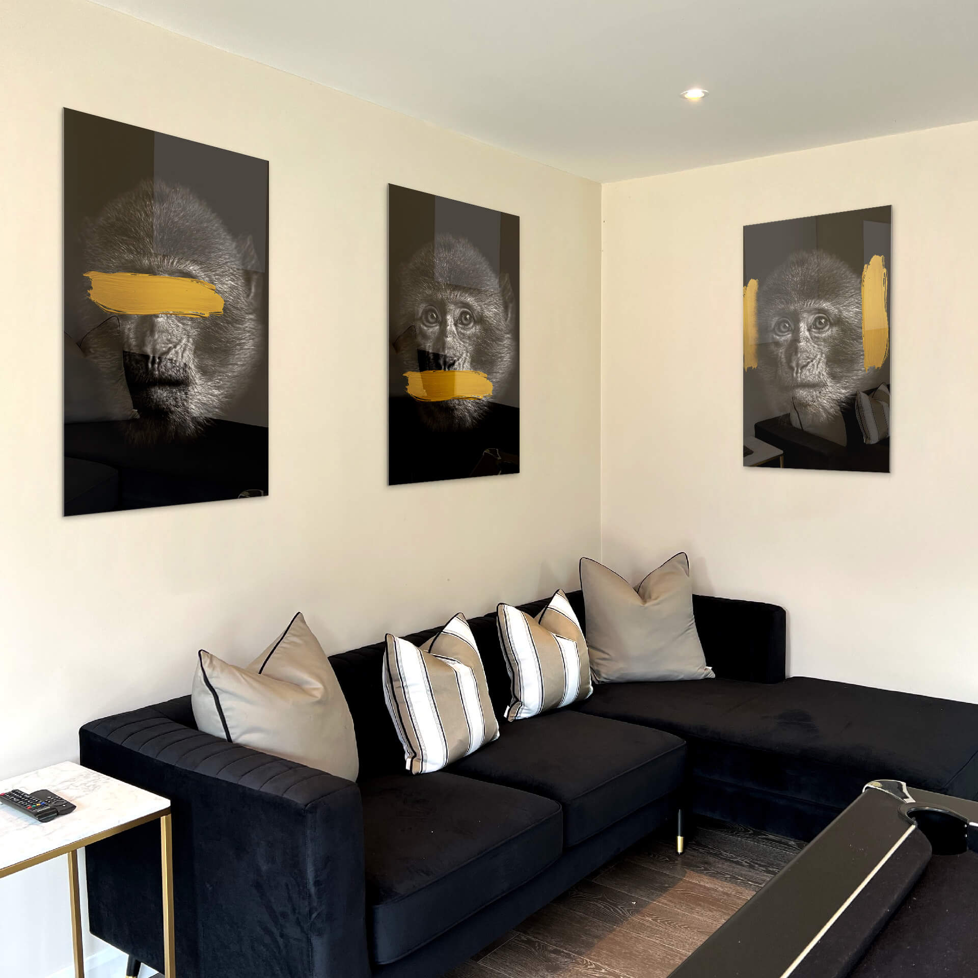 Bundle: “3 Wise Monkeys” (3x) - Glass