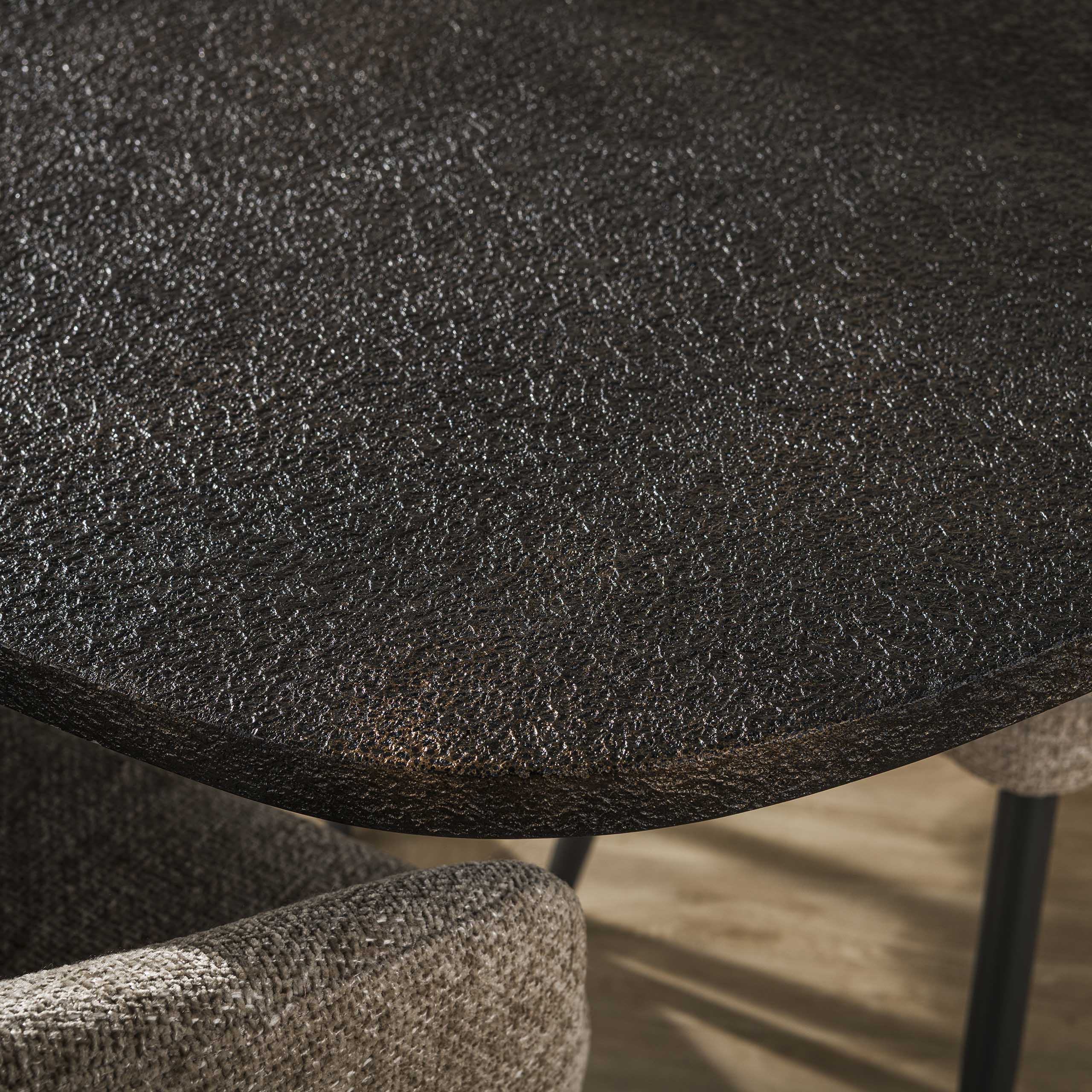 Tavolo da pranzo Metallico Danese ovale 180 cm - Grigio