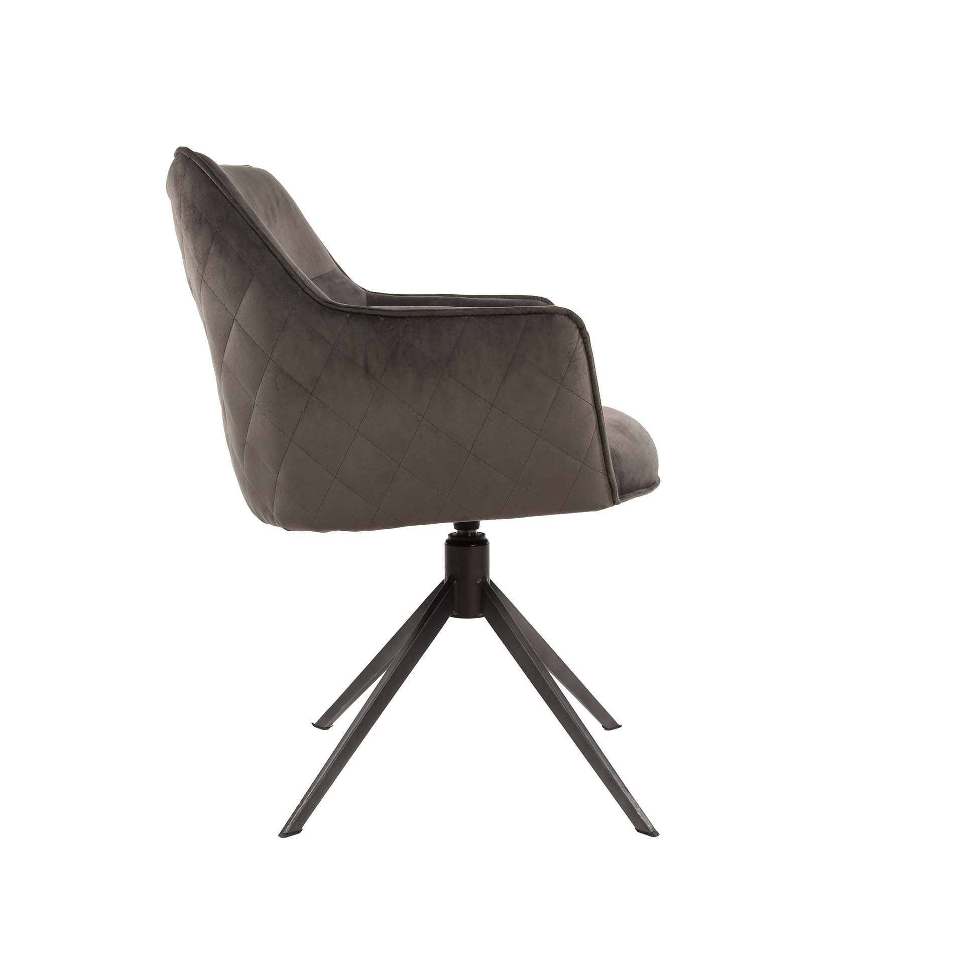 Armchair pull rotatable. VPE2 / Anthracite velvet