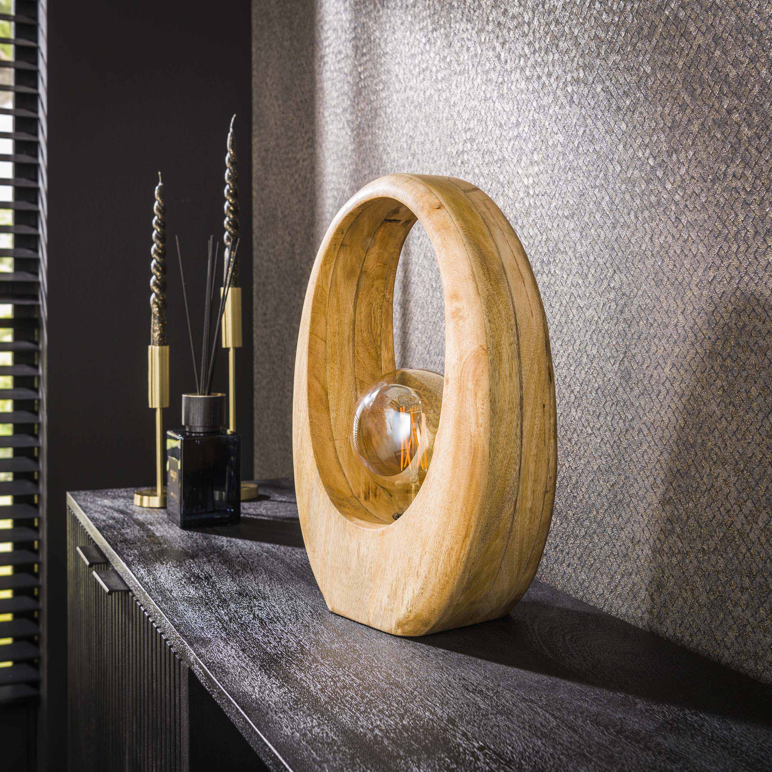 Lampada da tavolo 1L Arco legno L