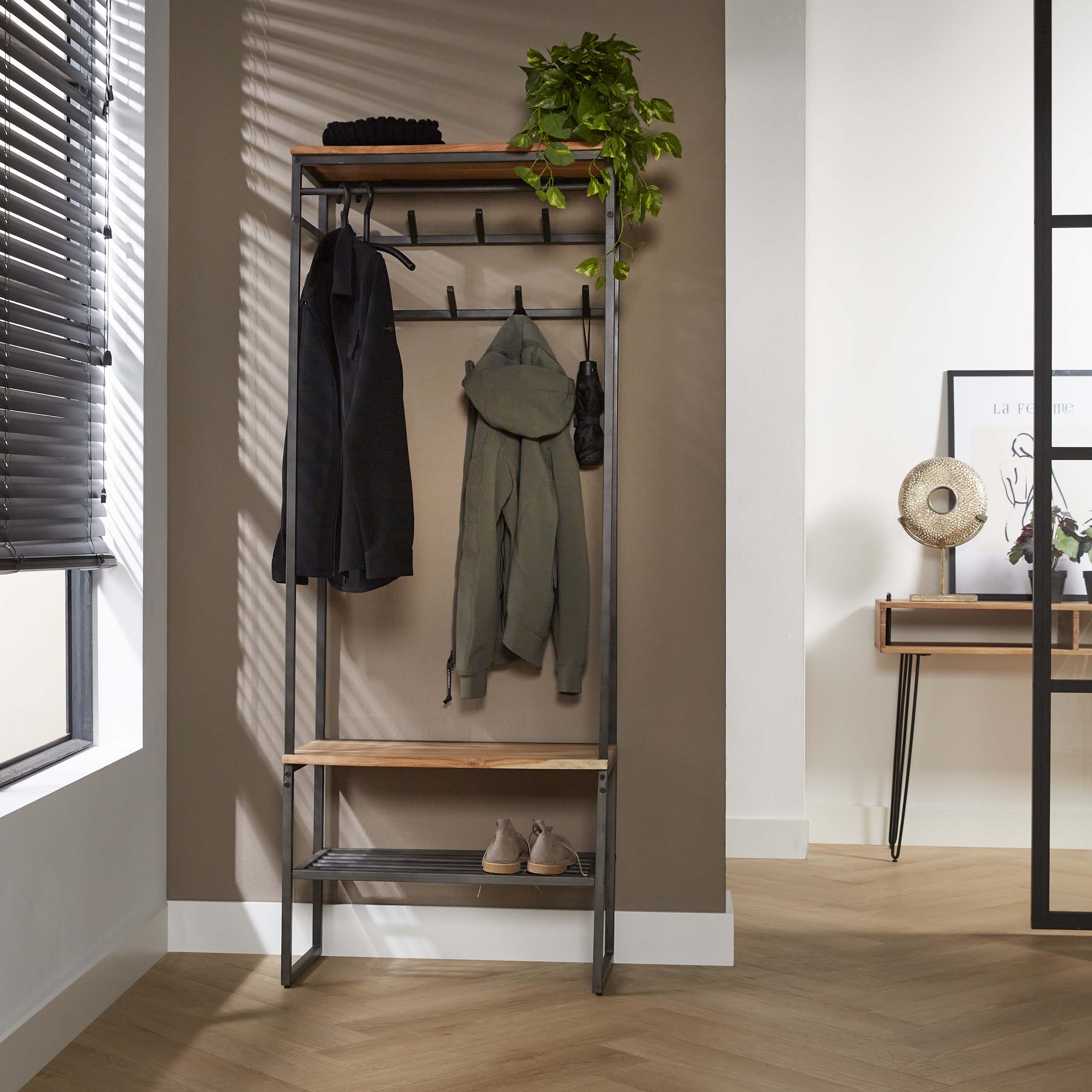 Bordo in tondino per mobile armadio / Acacia massiccia naturale