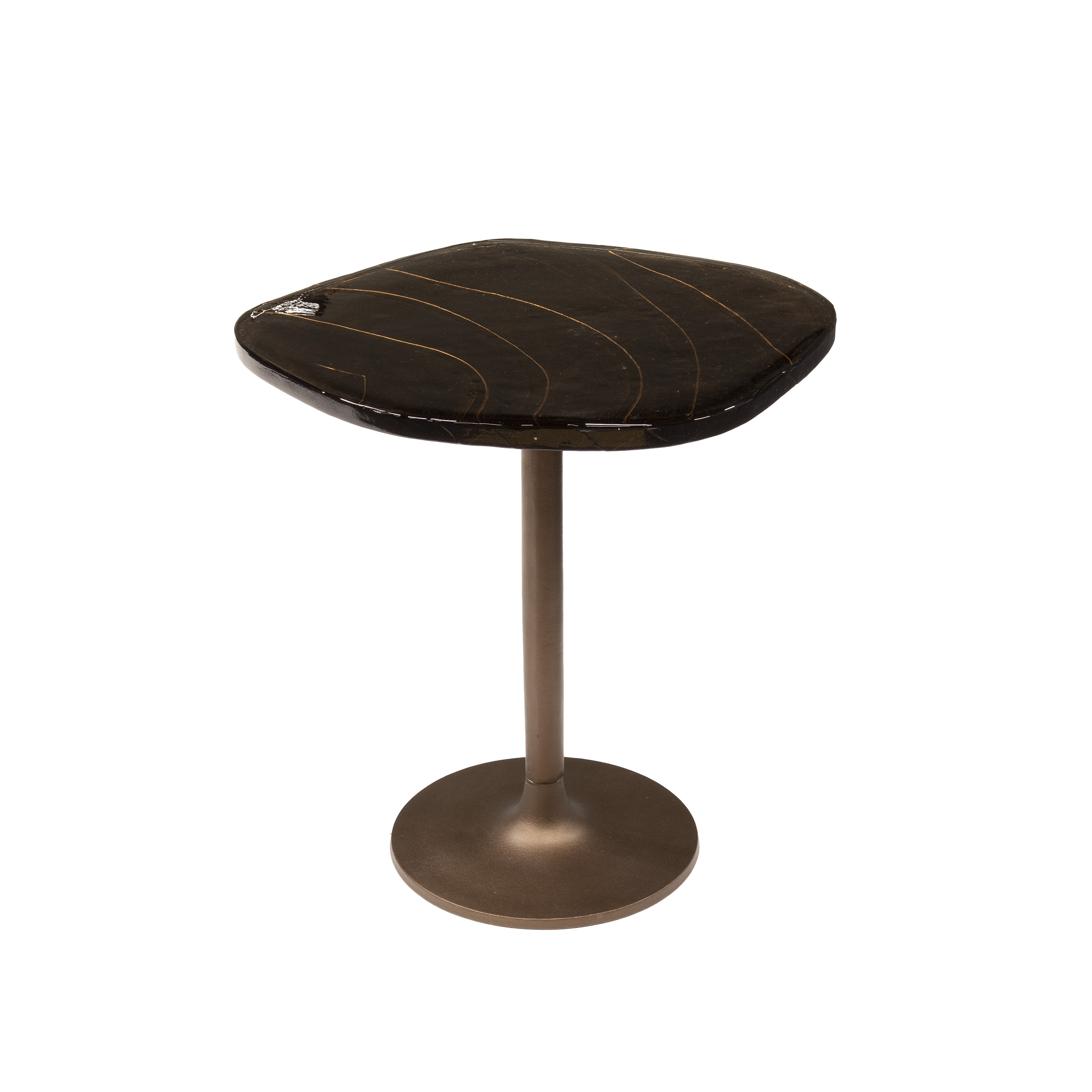 Side table Eclipse low - Antique copper