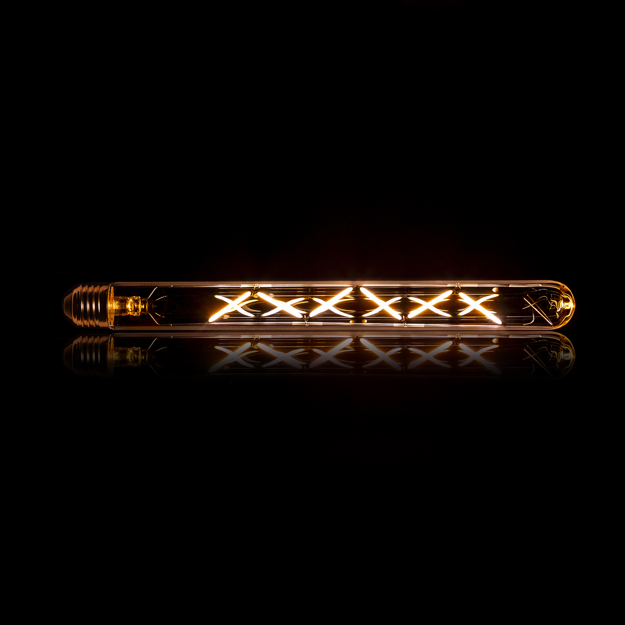 Sorgente luminosa LED [T32-L300] tubo a filamento 30 cm - E27 4W 2100K 280lm dimmerabile / Vetro ambrato