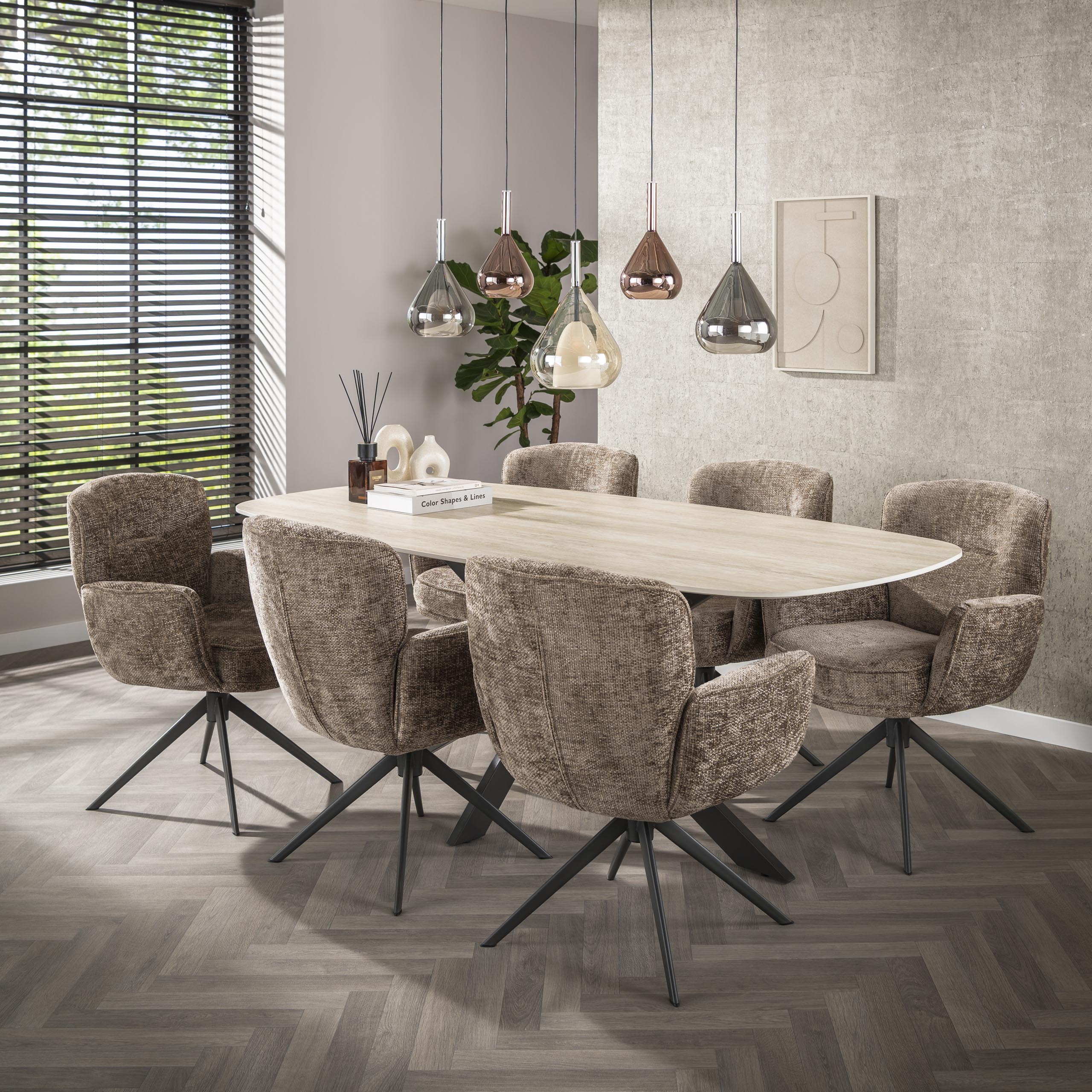 Lampada a sospensione Wings a 5 luci - Nera