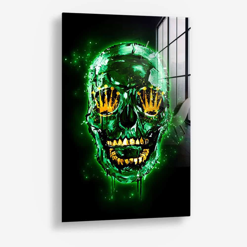 Green Skull (Limited Edition) - Vetro