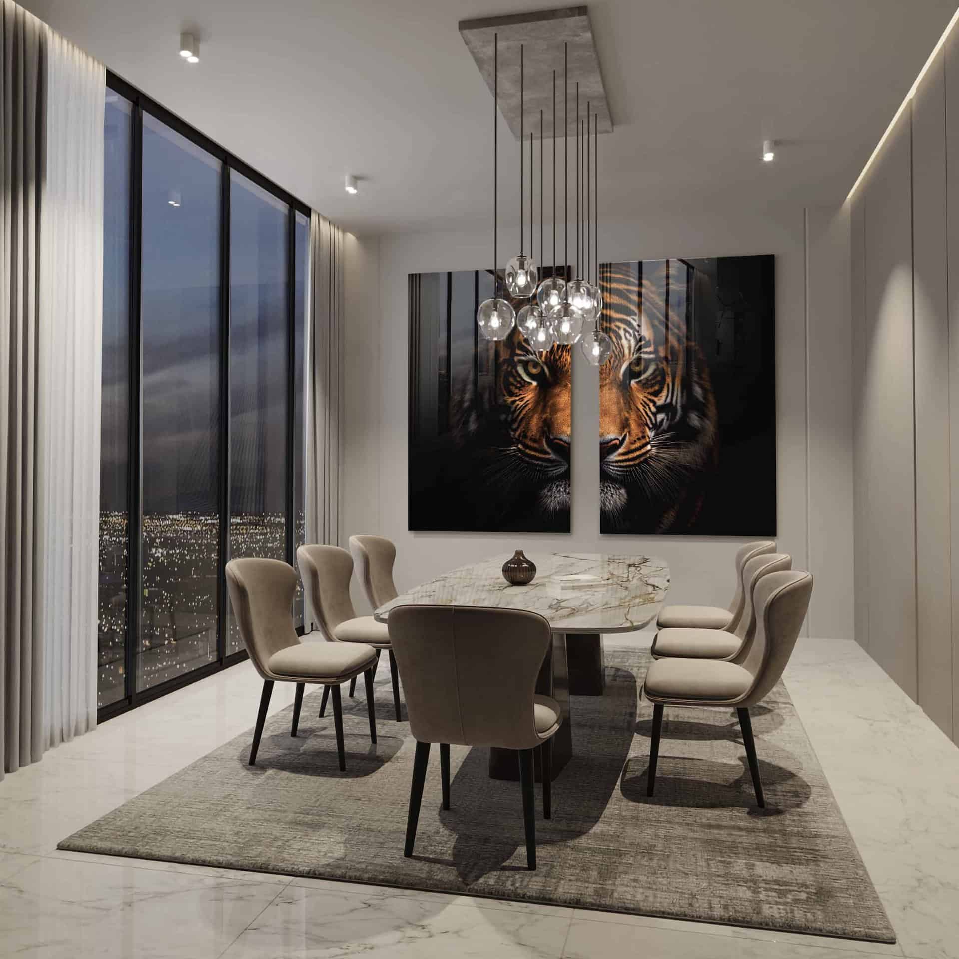 Bundle: "Tiger face" (2x) – Glass