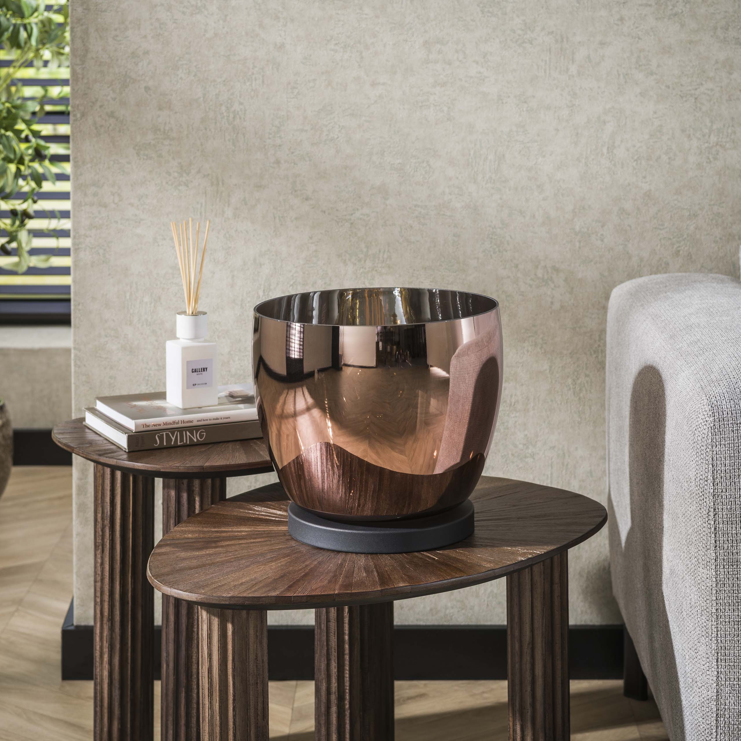 Lampada da terra UP L a 1 luce - Vetro ramato