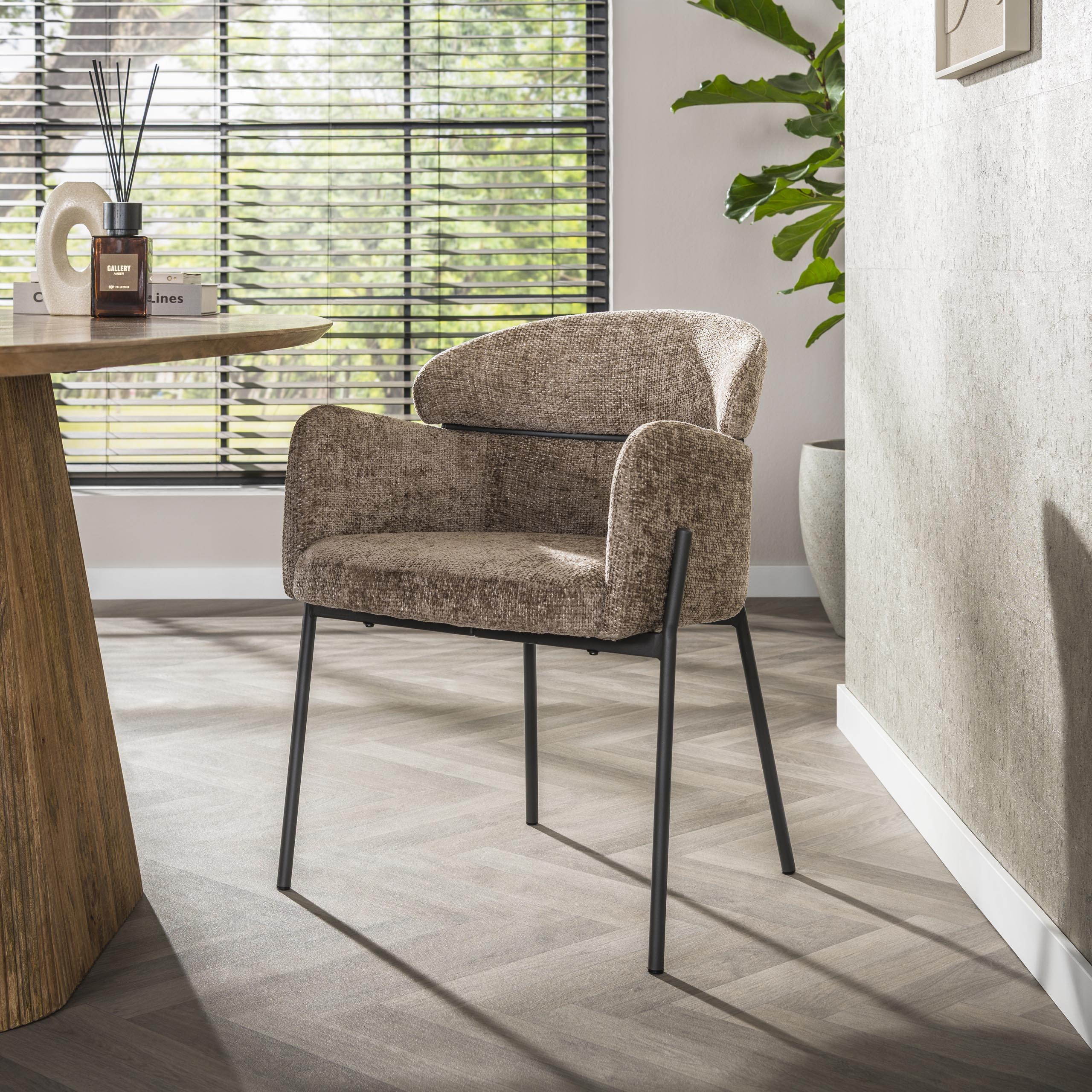 Poltrona Curva - confezione da 2 - Hoven champagne