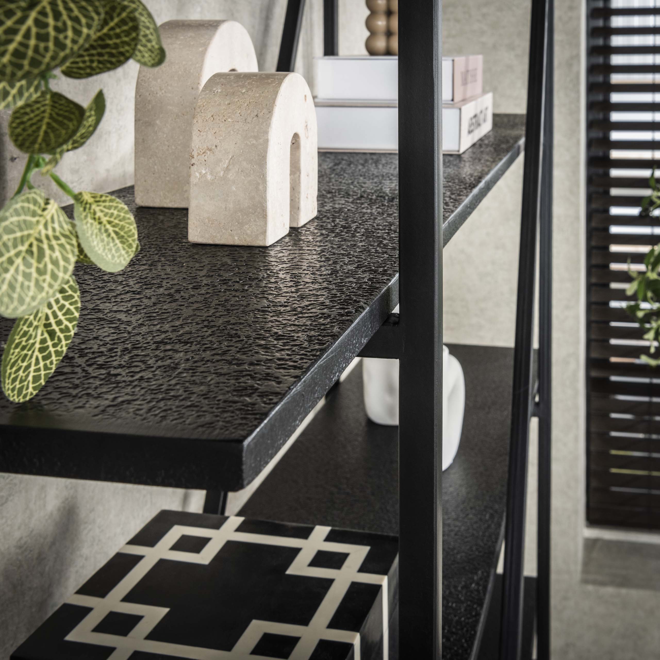 Wall rack Piega 5-layer 140 cm - Gray