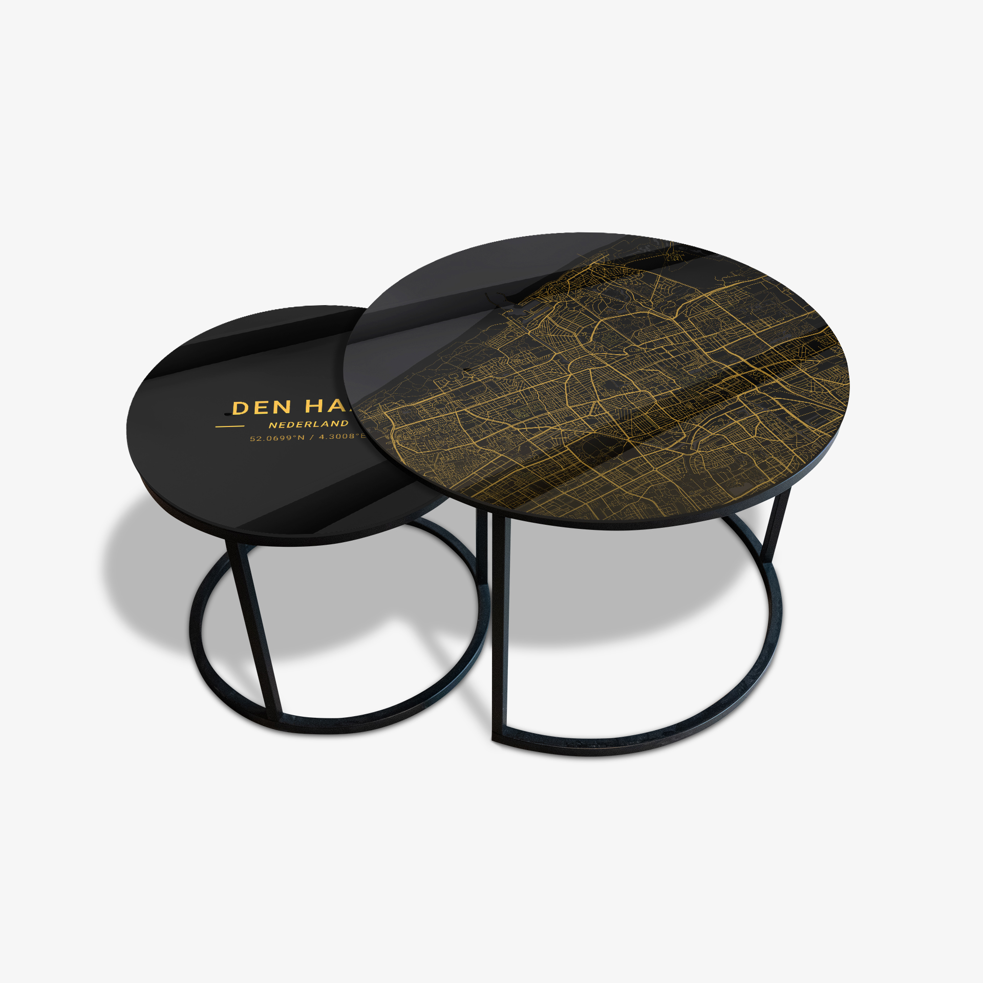 Tavolino Nero - L'Aia Oro
