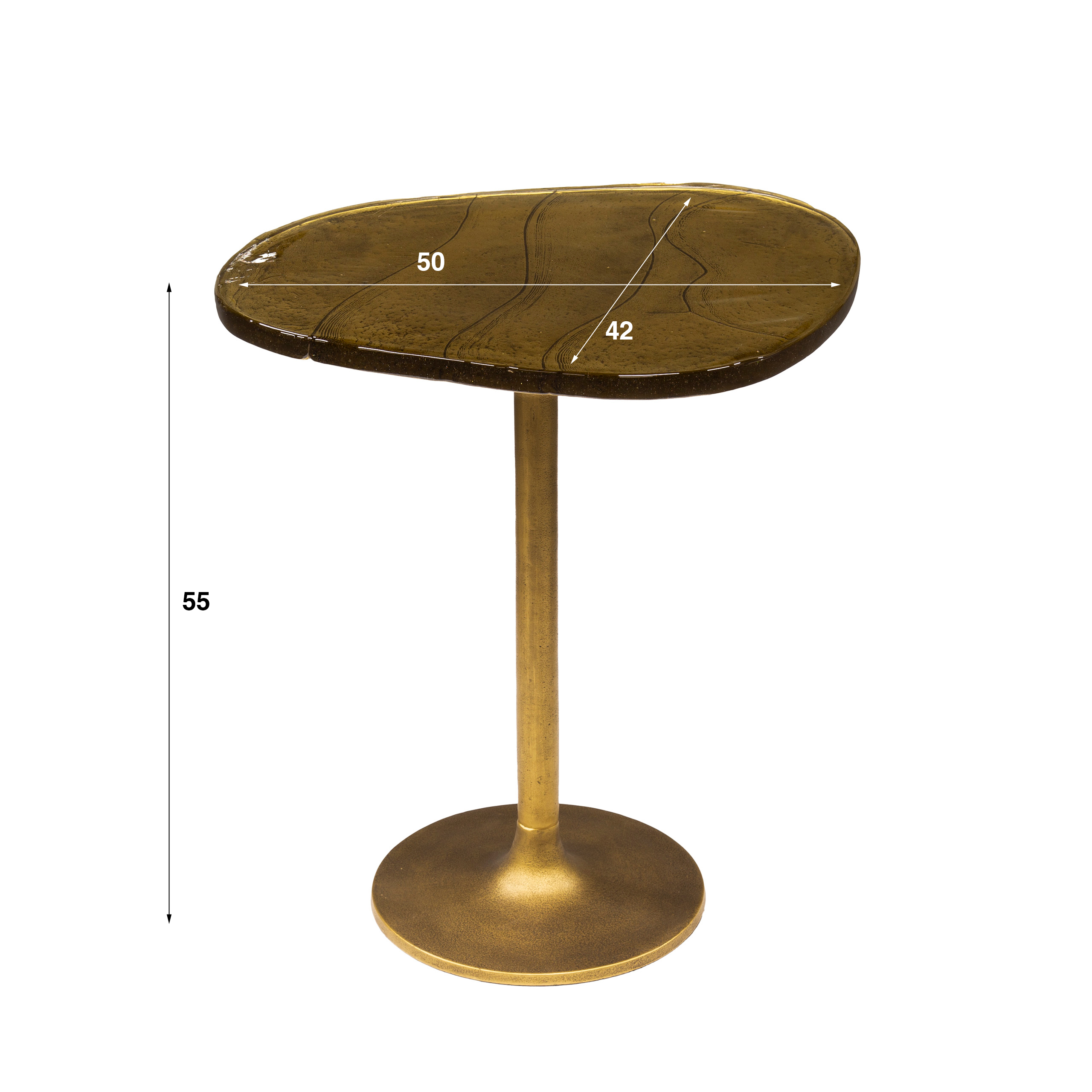 Tavolino Eclipse medio - Oro antico