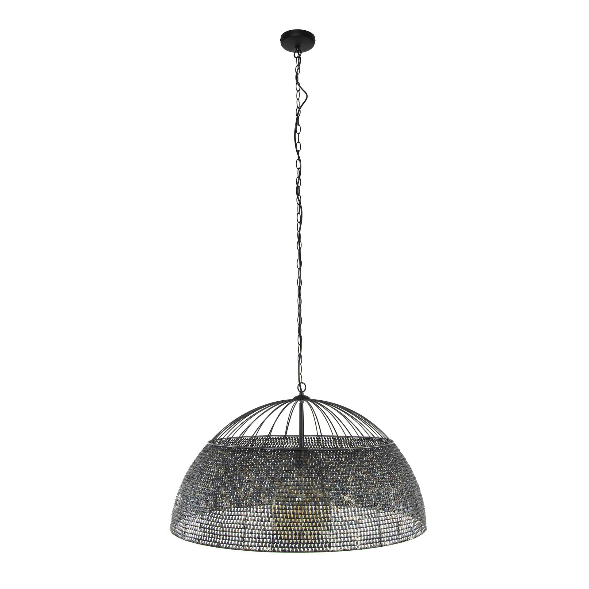 Lampada a sospensione Ø80 armatura / Marrone nero