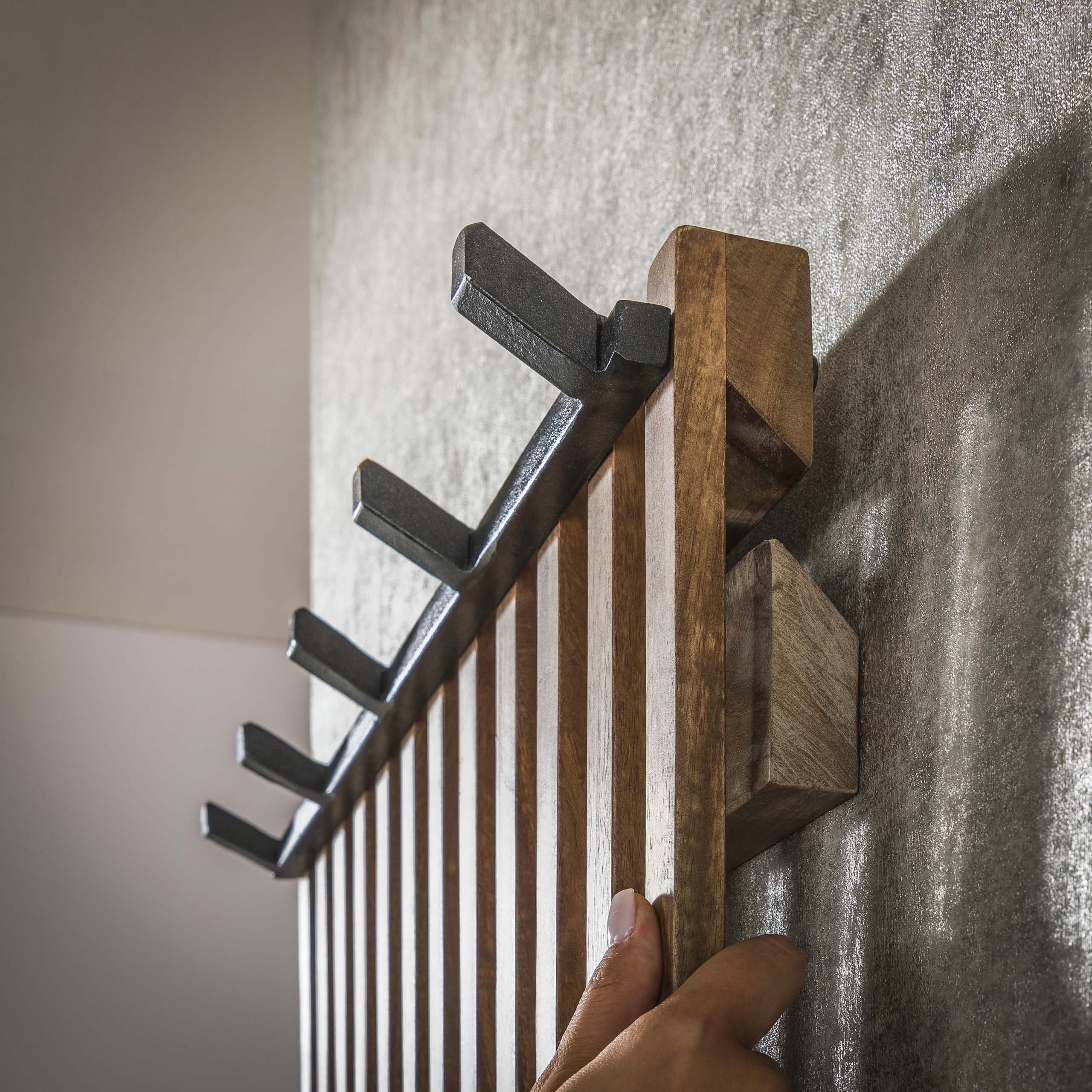 Appendiabiti 14 ganci tweak / Solido color sabbia mango