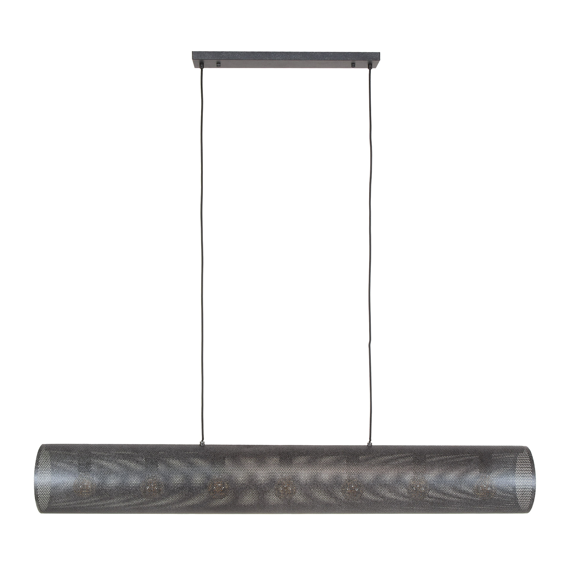 Hanging lamp Tubon Mesh 7-light Artic black