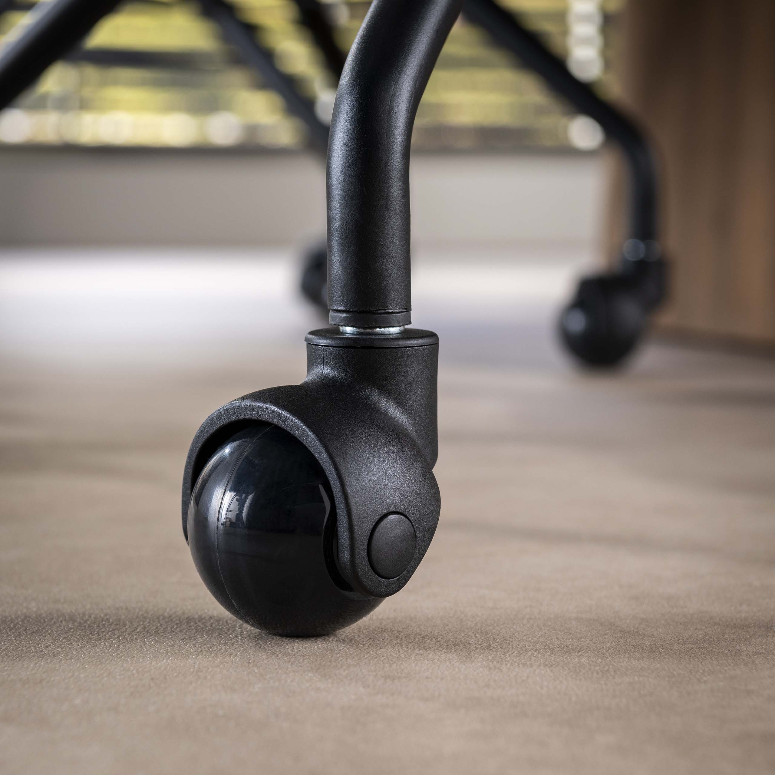 Poltrona con ruote Raster - confezione da 2 - Hoven champagne