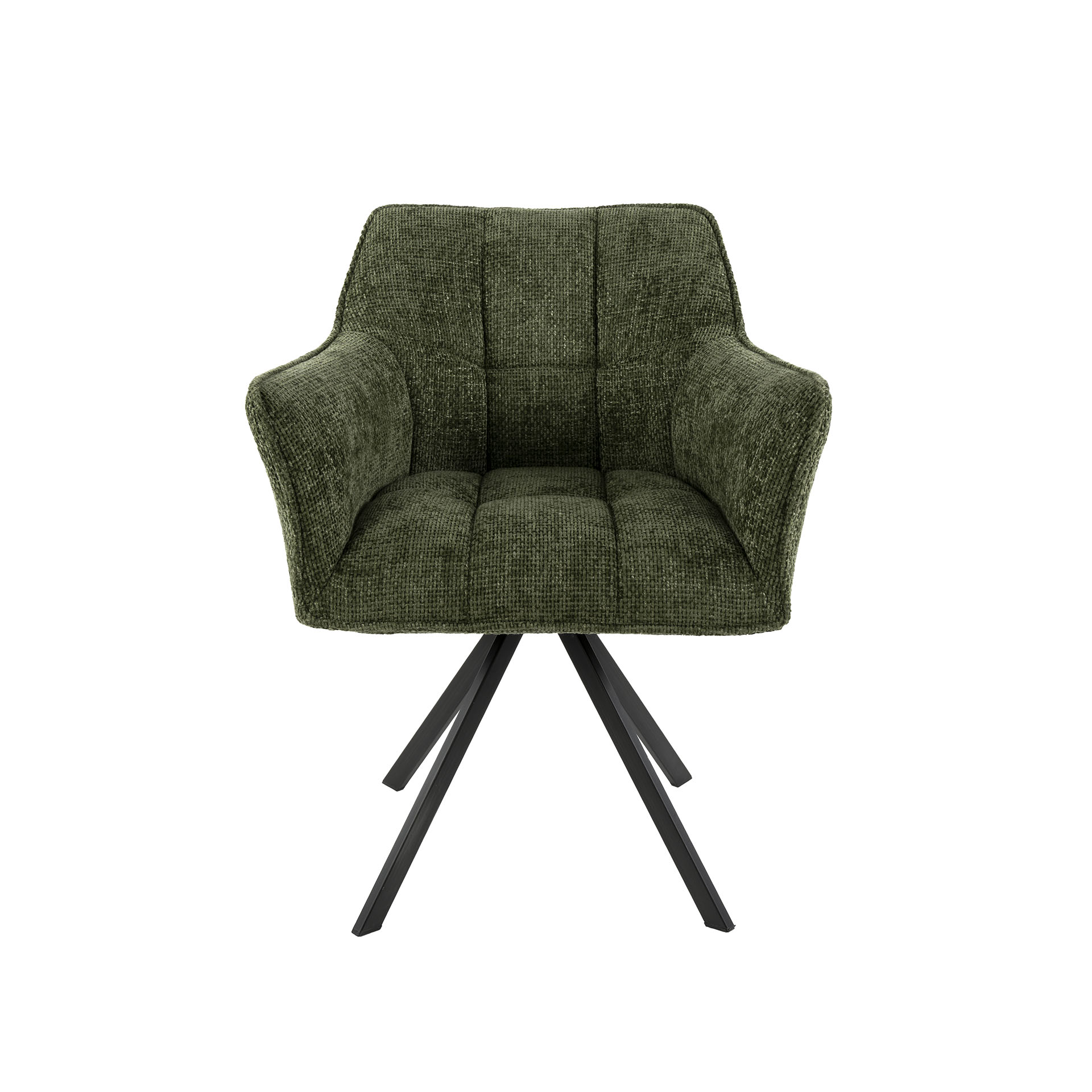 Poltrona Raster girevole - set di 2 - Hoven Green