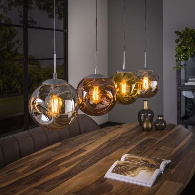 Hanging lamp 4L stellar / Old silver
