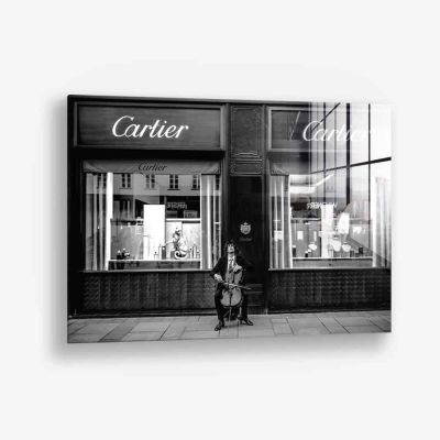 Cello Player - Glass