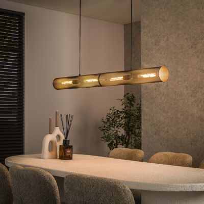 Hanging lamp 120 tube mesh / Artic black