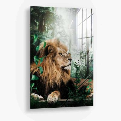 Forest Lion - Glass
